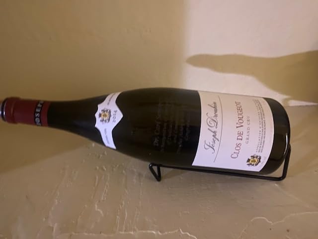 Metal Wine Rack Freestanding -Tabletop Wine Rack Holder - Countertop Wine Bottle Holder - Geometric Design for Table Top Wine Bottle Storage Rack,Perfect Wine Holder Stand (Black) customer photo 2
