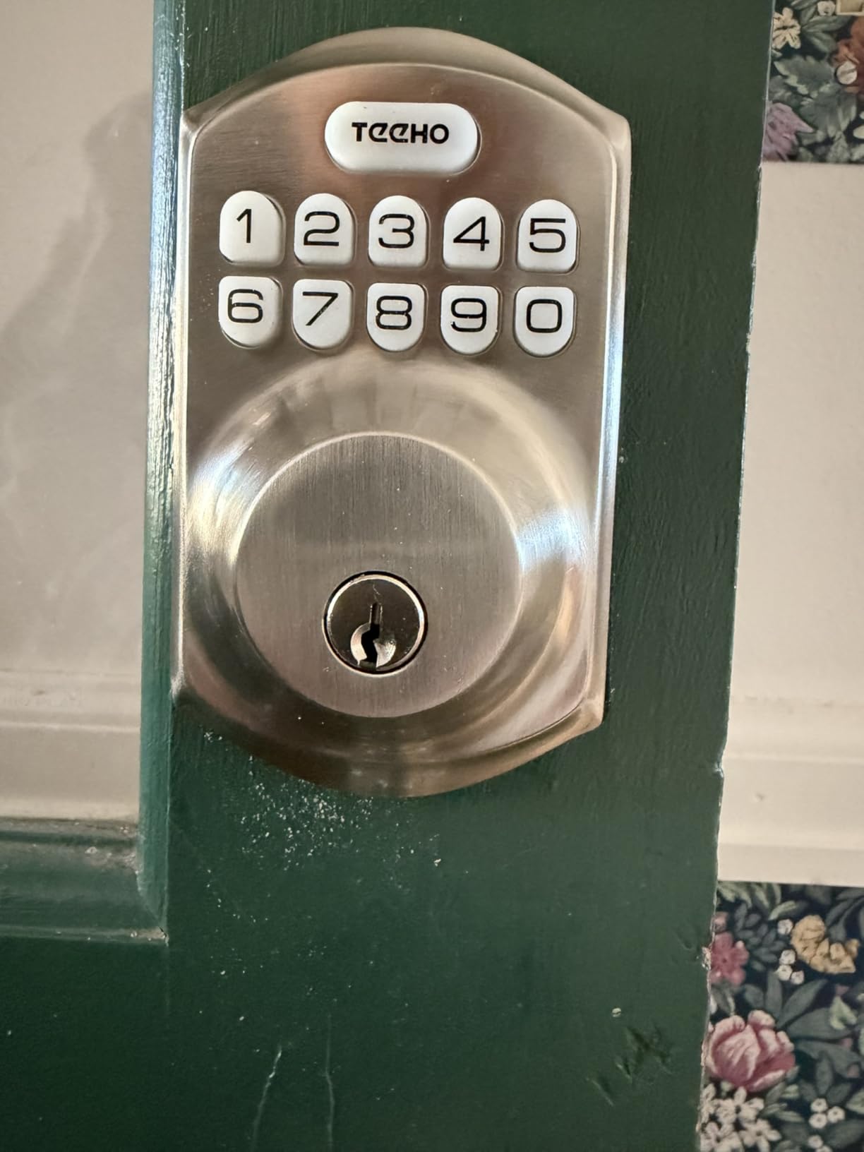 TEEHO TE001 Keyless Entry Door Lock with Keypad - Smart Deadbolt Lock for Front Door with 2 Keys - Auto Lock - Easy Installation - Matte Black customer photo 1
