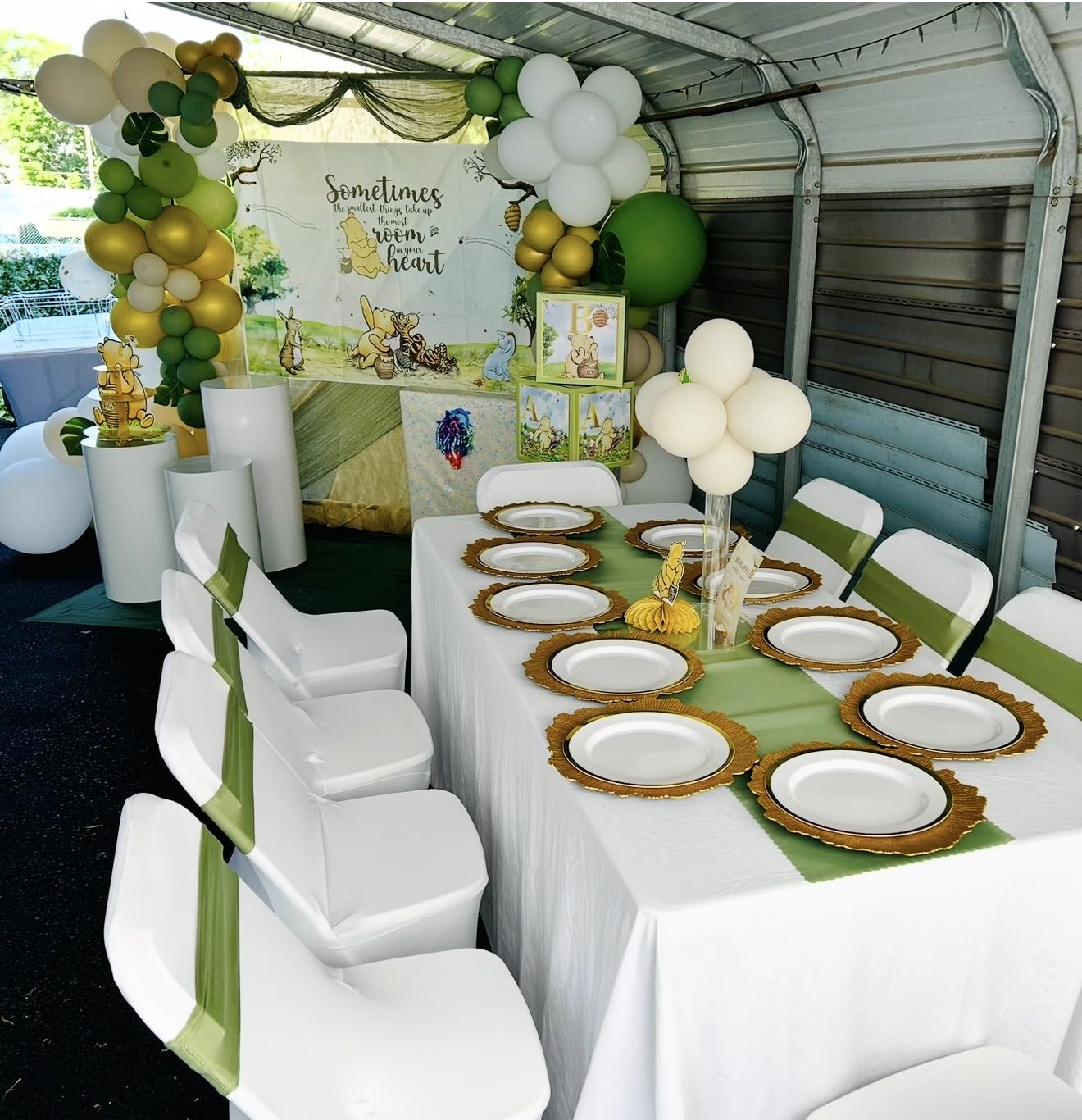 HAINARverS Stretch Spandex Folding Chair Covers 30PCS Universal Fitted Chair Cover Protector for Wedding, Party, Banquet, Holidays, Celebration, Decoration (White, 30 PCS) customer photo 2