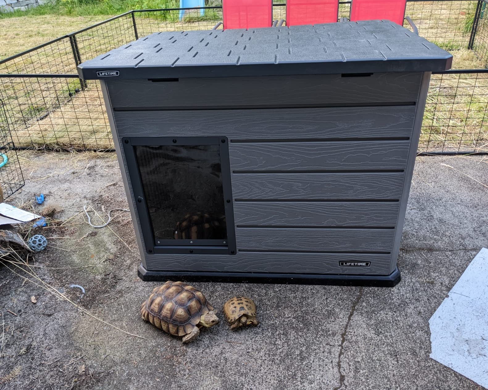 Lifetime Deluxe Dog House, Weather Protected with Adjustable Vents, Ideal Shelter for Medium to Large Dogs customer photo 2