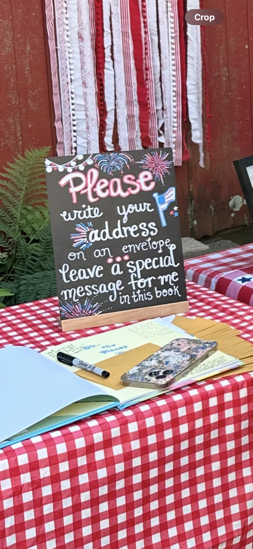 NEWNEWSHOW 2 Pack 8.7x12 Inch Tabletop Chalkboard with Wood Holder customer photo 2