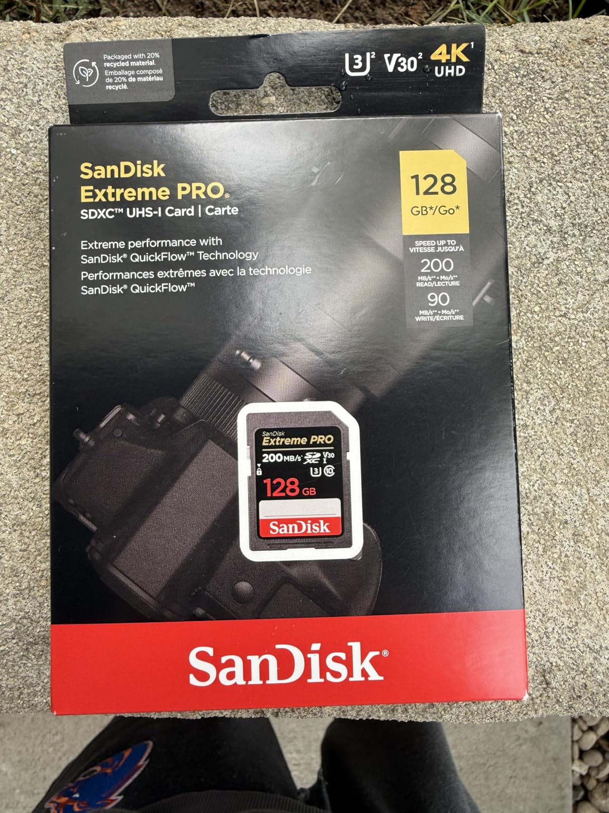 SanDisk 128GB Extreme PRO SDXC UHS-I Memory Card - C10, U3, V30, 4K UHD customer photo 2
