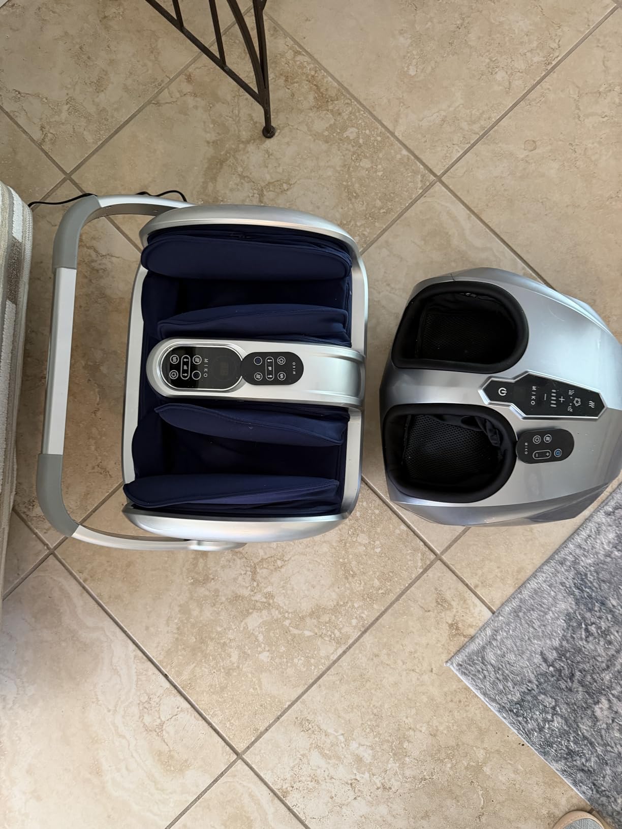 MIKO Shiatsu Foot Massager with Heat and Air Compression | 5 pressure levels, 3 modes, rolling & wireless remote; for plantar fasciitis and neuropathy; fits men's size 12 customer photo 1