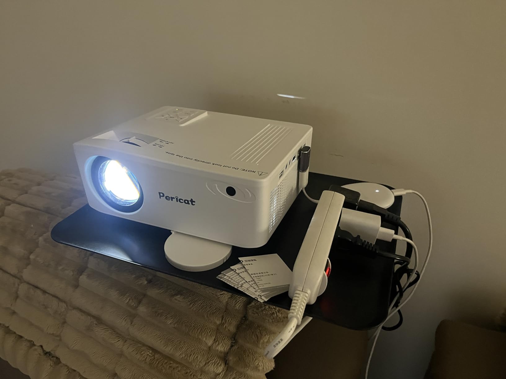 5G WiFi Bluetooth Projector, Native 1080P Outdoor Movie Projector with 200