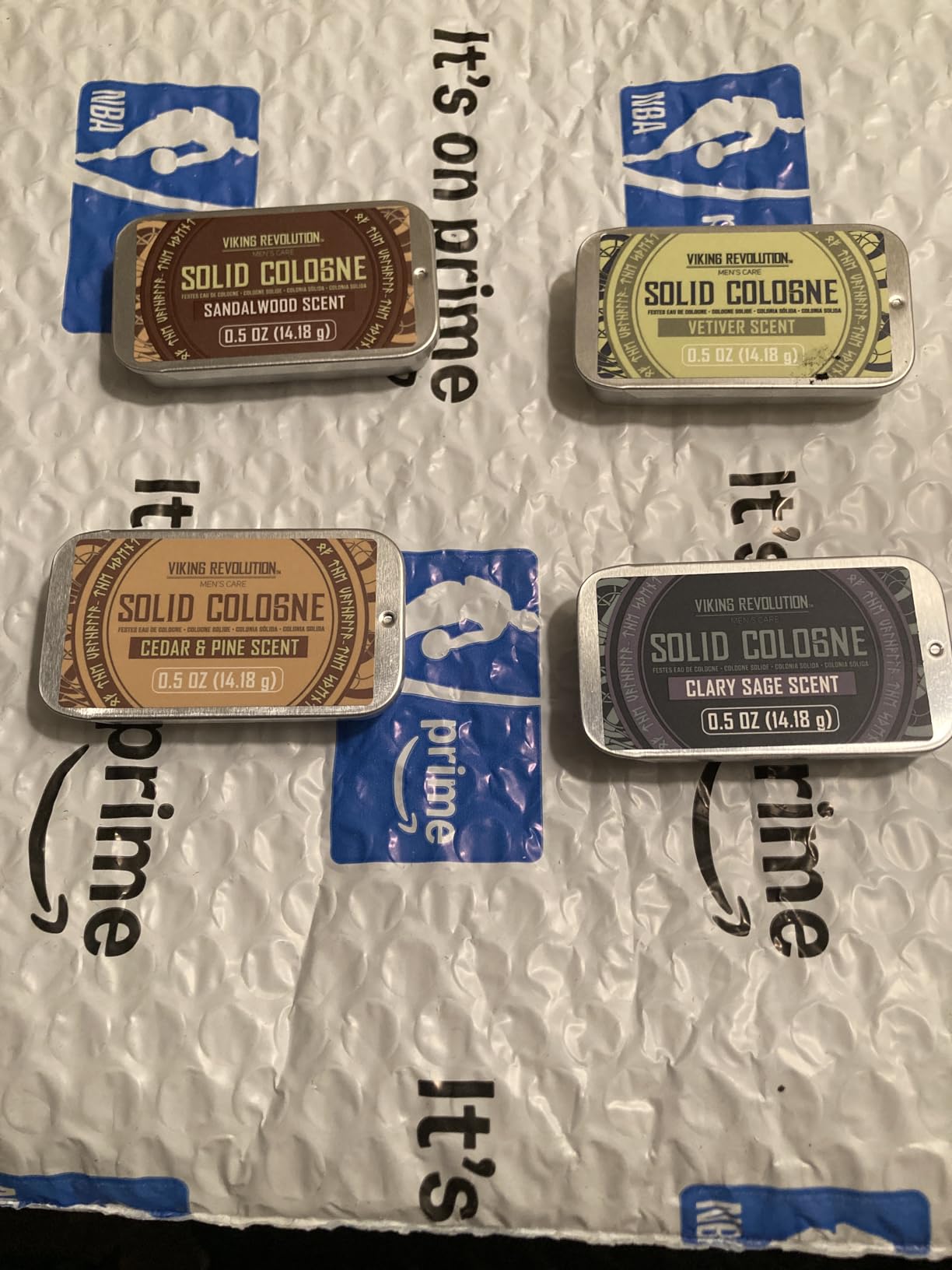 Viking Revolution 4 Pack Mens Solid Colognes 0.5 Oz - Men Solid Perfume with Cedar Wood, Clary Sage, Vetiver, Sandalwood Cologne for Mens - Travel Cologne Wax Gifts for Men customer photo 1