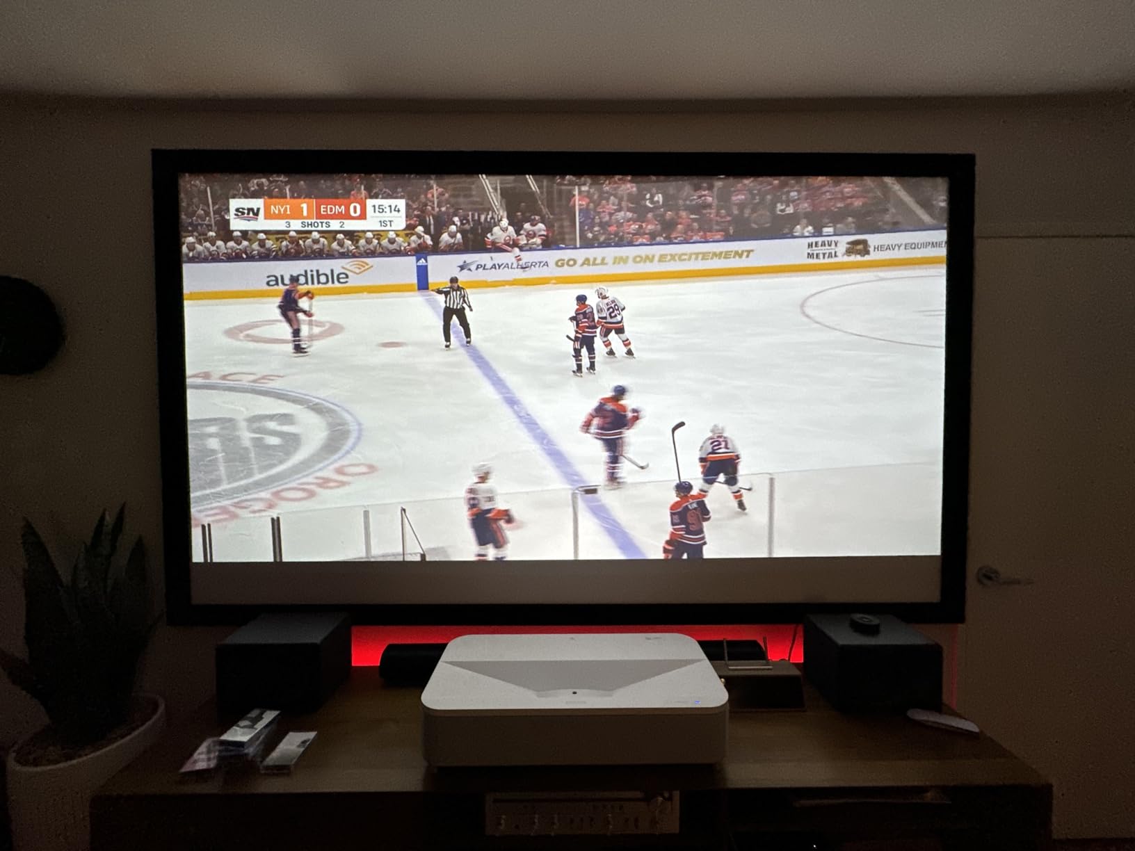 Epson LS800 Ultra Short Throw 3-Chip 3LCD Smart Streaming Laser Projector, 4,000 Lumens of Color and White Brightness, 4K PRO UHD, HDR, Android TV, 2.1ch Yamaha Built-in Speakers customer photo 2
