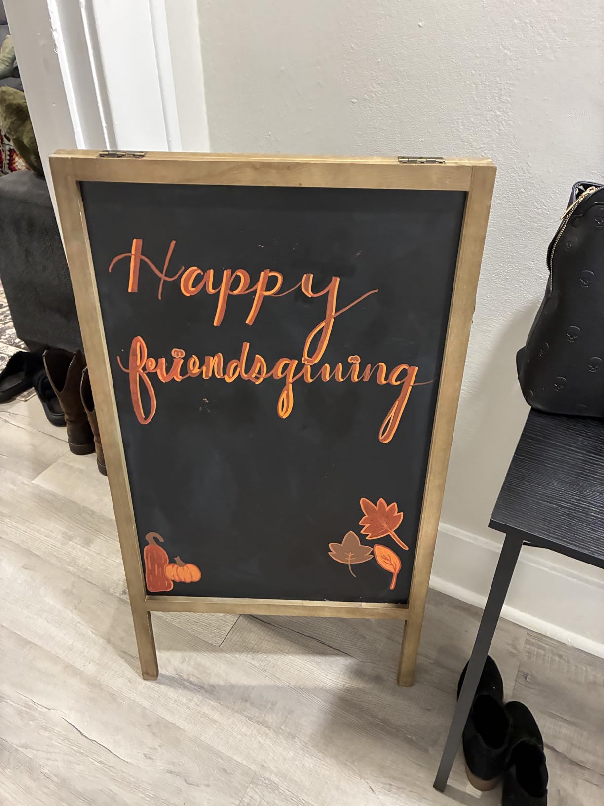 TEAKMAMA A Frame Chalkboard Sign, 40