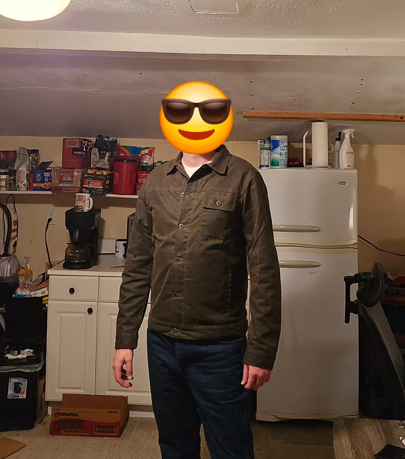 Flint and Tinder Men's Flannel-Lined Waxed Trucker Jacket, Water & Weather Resistant Mens Jacket customer photo 2