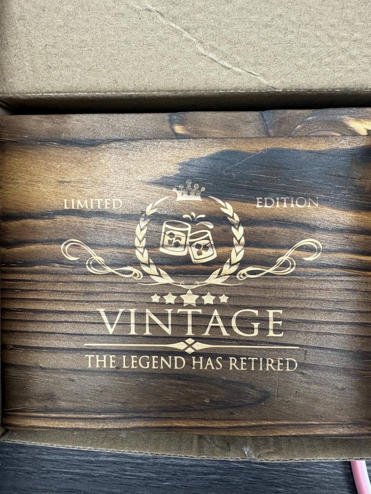 40th Birthday Gifts for Men Whiskey Glass Set - 40th Birthday Decorations, Party Supplies - 40 Year Anniversary, Bday Gifts Ideas for Him, Dad, Husband, Friends - Wood Box & Whiskey Stones & Coaster customer photo 2