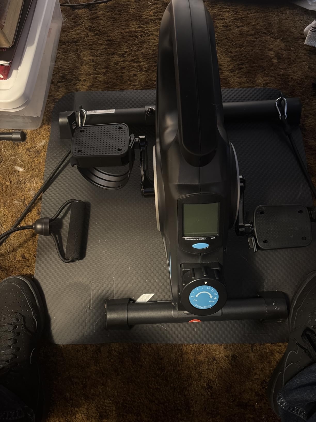 MERACH Under Desk Bike Pedal Exerciser, Quiet Magnetic Mini Exercise Bike for Arm, Leg Recovery, Physical Therapy customer photo 1