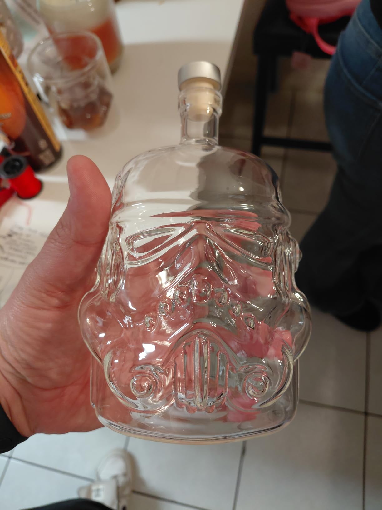 Whiskey Decanter Set, Whiskey Decanter with 2 Glasses, Decanter Set for Men Scotch Bourbon Vodka, Bosses Day Gifts for Men Dad Husband Boyfriend customer photo 2