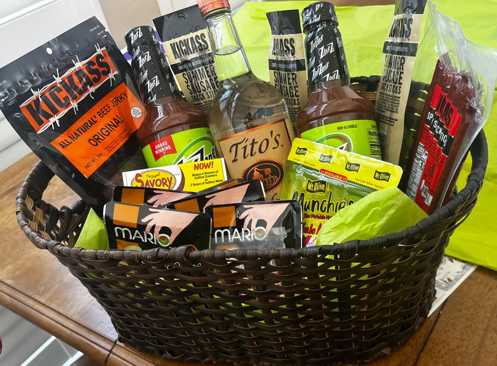 Ultimate Zing Zang Bloody Mary Kit - 18 Piece - Just Add Vodka - Gifts for Men and Women - Bloody Mary Accessories - Beef Snacks - Bloody Mary Mix - Beef Jerky Gift Baskets for Men - The LakeHouse customer photo 1