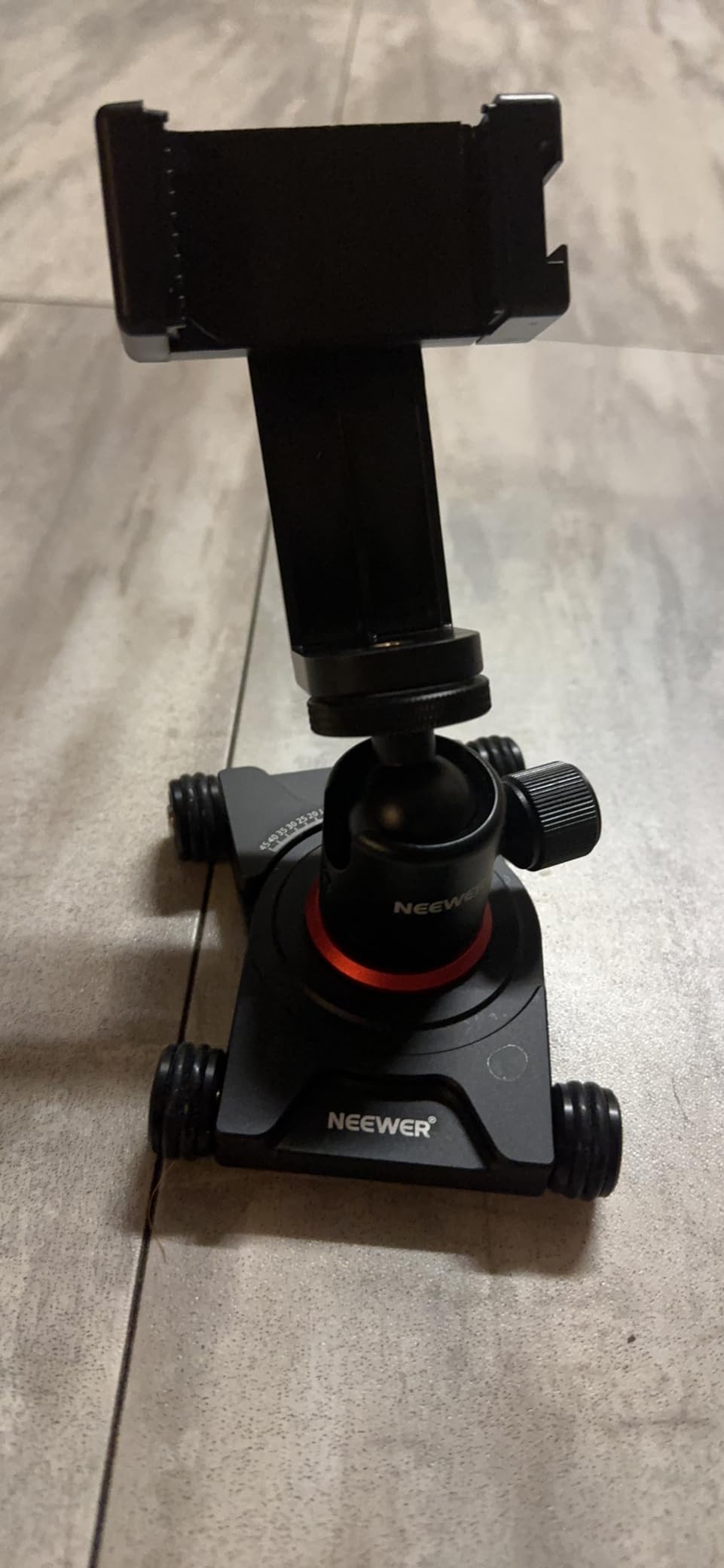 NEEWER Camera Slider Dolly with Ball Head & Phone Clamp, 4 Wheeled Tabletop Dolly Manual Skater with 360 Panorama, SD001 customer photo 2