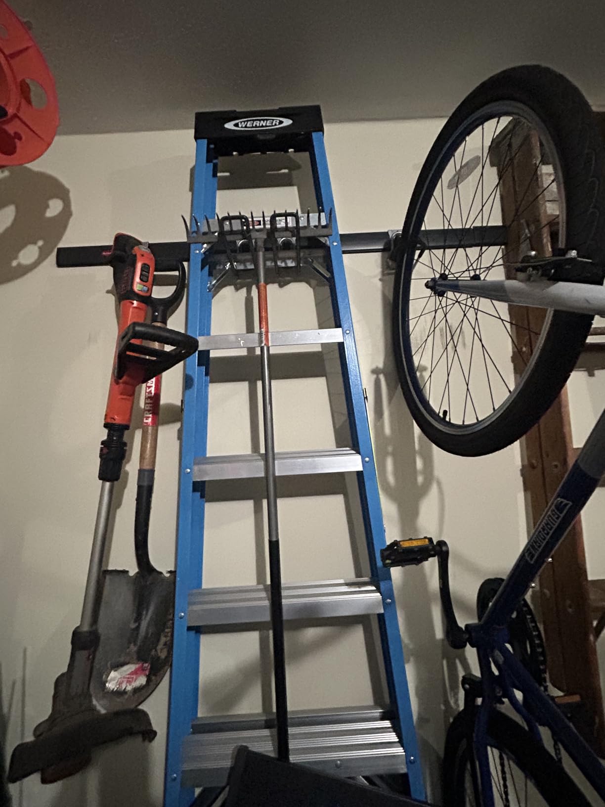 Rubbermaid FastTrack Garage Storage Bike Storage Kit, 3 Piece, All in One Rail Hook Kit Organizer, Heavy Duty Organization for Home/Garage/Wall/Shed customer photo 2