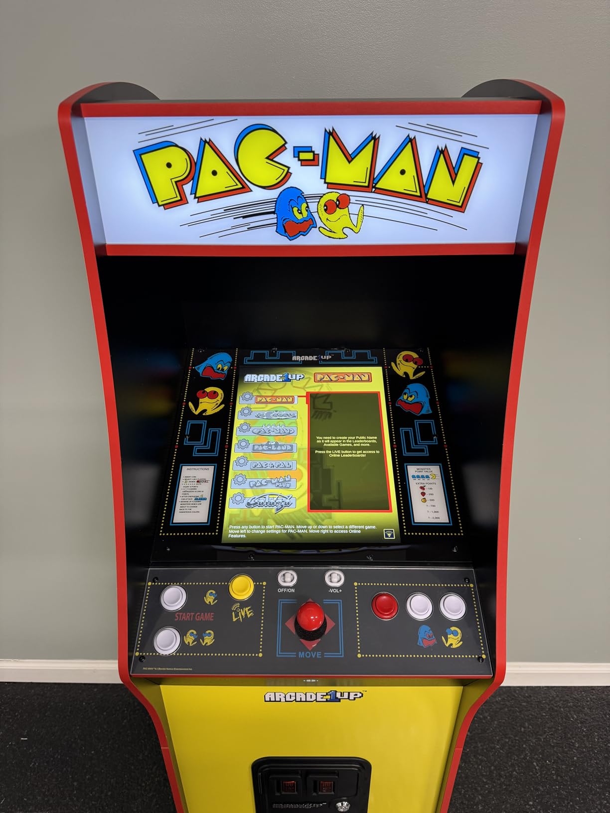 Arcade1Up PAC-Man Deluxe Arcade Machine for Home - 5 Feet Tall - 14 Classic Games customer photo 1