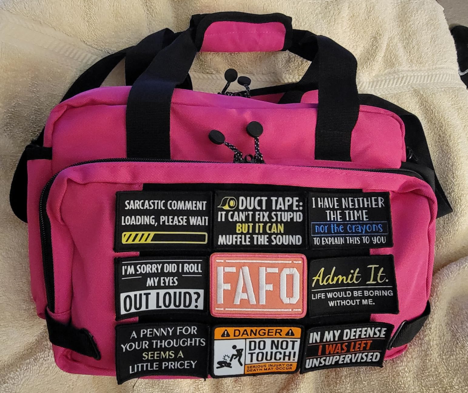 Tactical Pistol Range Bag for 3 Handguns, Gun Range Bag with 6 Magazine Slots, Lockable Zippers, Ammo Storage, MOLLE Handgun Case for Shooting Range Accessories customer photo 1