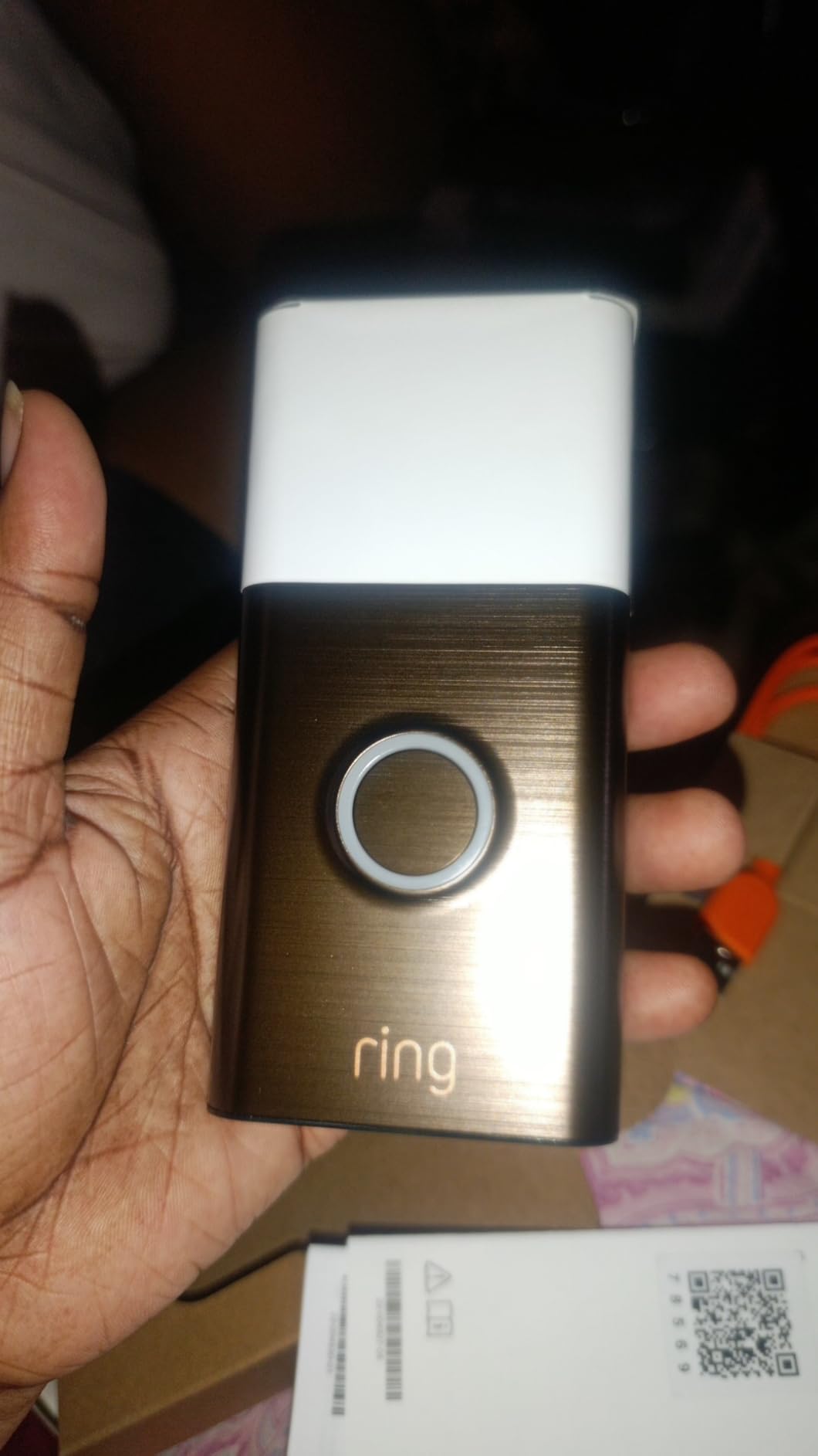 Ring Battery Doorbell, Home or business security with Head-to-Toe video, Live View with Two-Way Talk, and Motion Detection & Alerts, Satin Nickel customer photo 1