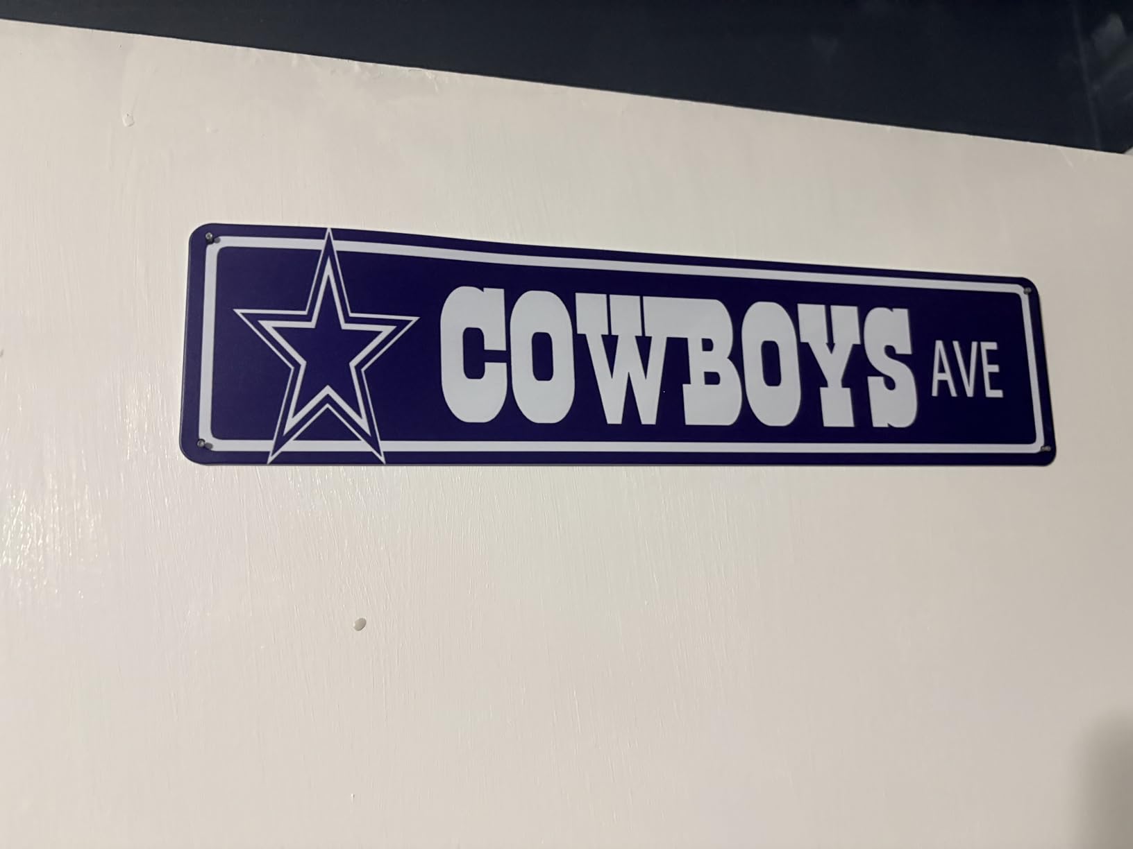 Cowboys Ave Metal Street Sign 4