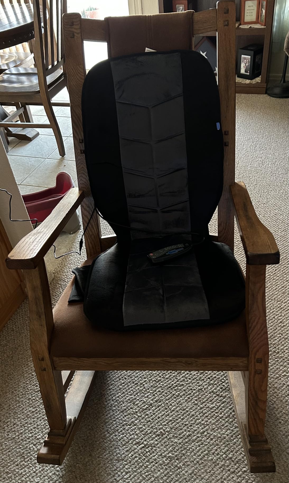 CILI Massage Chair Pad, Back Massager with Heat, Massage Seat Cushion with 10 Vibration Motors, 30-60-90 Minutes Heating Options, Chair Massager for Office Chair, Home Office Use, Relaxation Father Gift customer photo 2