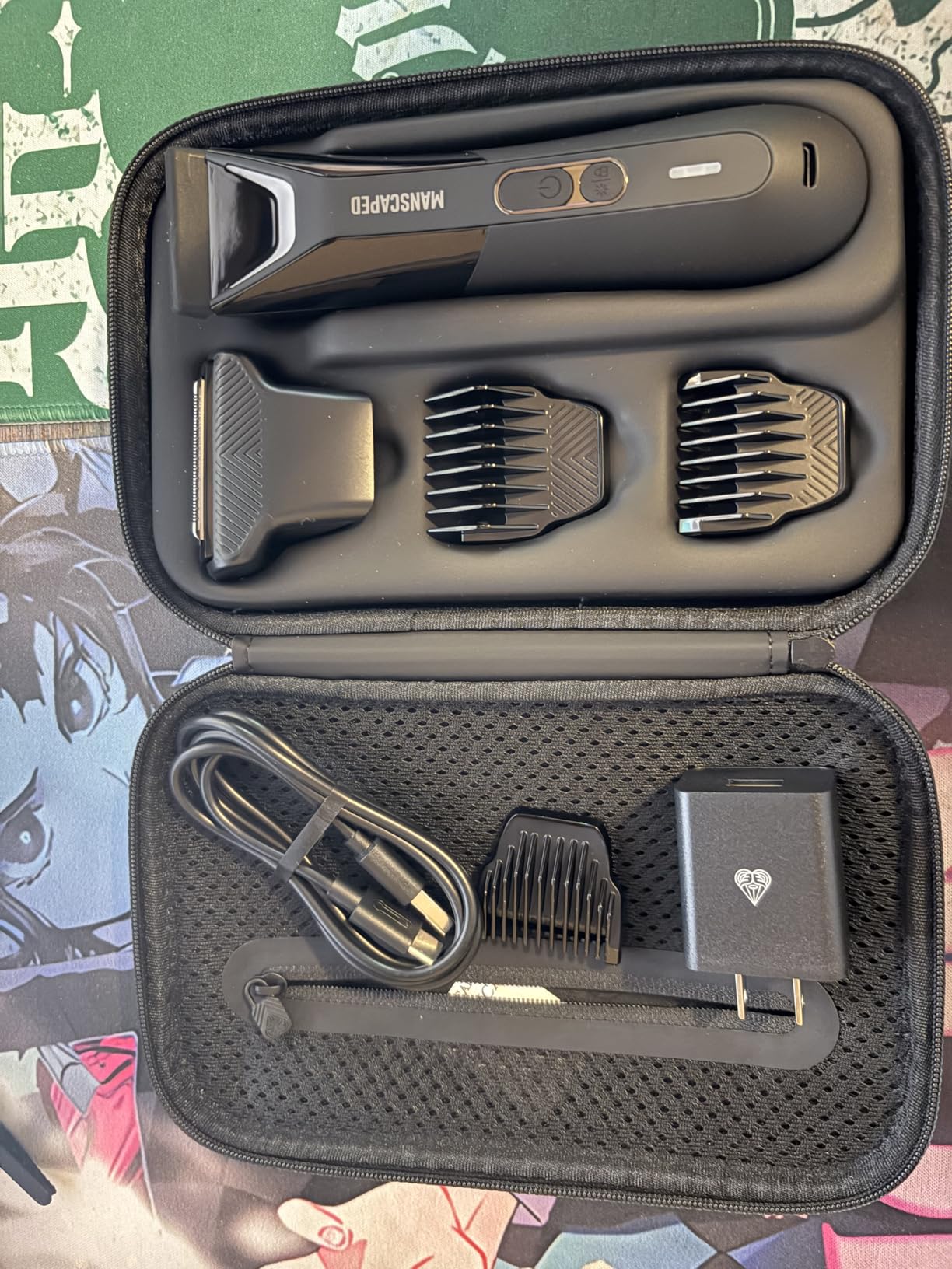 MANSCAPED The Lawn Mower 5.0 Ultra Groin & Body Hair Trimmer - Dual-Head SkinSafe Trimmer & Foil Blades, Waterproof Wet/Dry Groomer, USB-C Rechargeable with Travel Case, Black customer photo 1