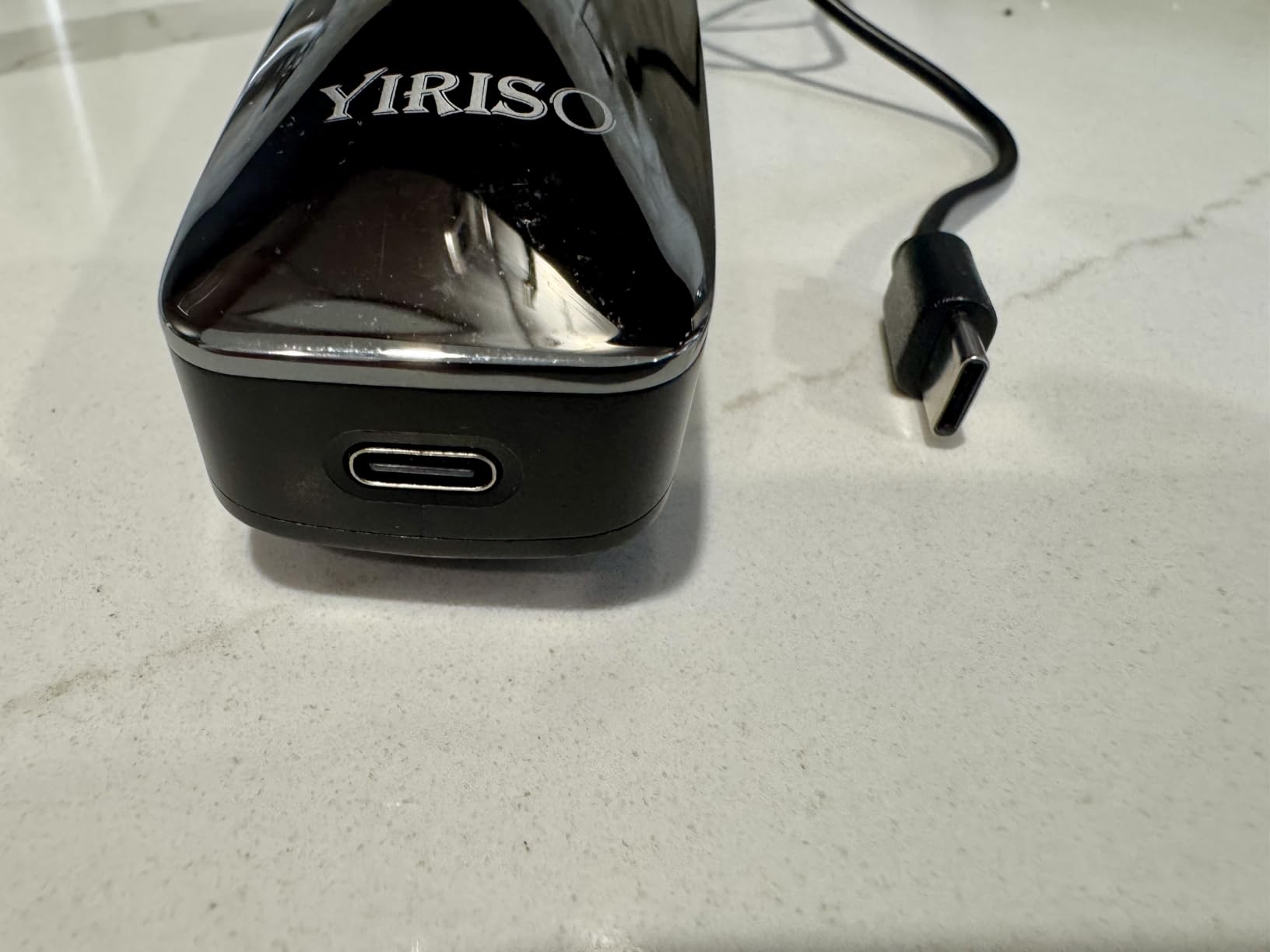 YIRISO Electric Razor for Men, 90Min Long-Lasting Rotary Shaver with 4D Floating Head & LCD Display, Ultra Smooth for Sensitive Skin, IPX6 Waterproof, USB-C Fast Charge, with Travel Case - Ideal Gift customer photo 1