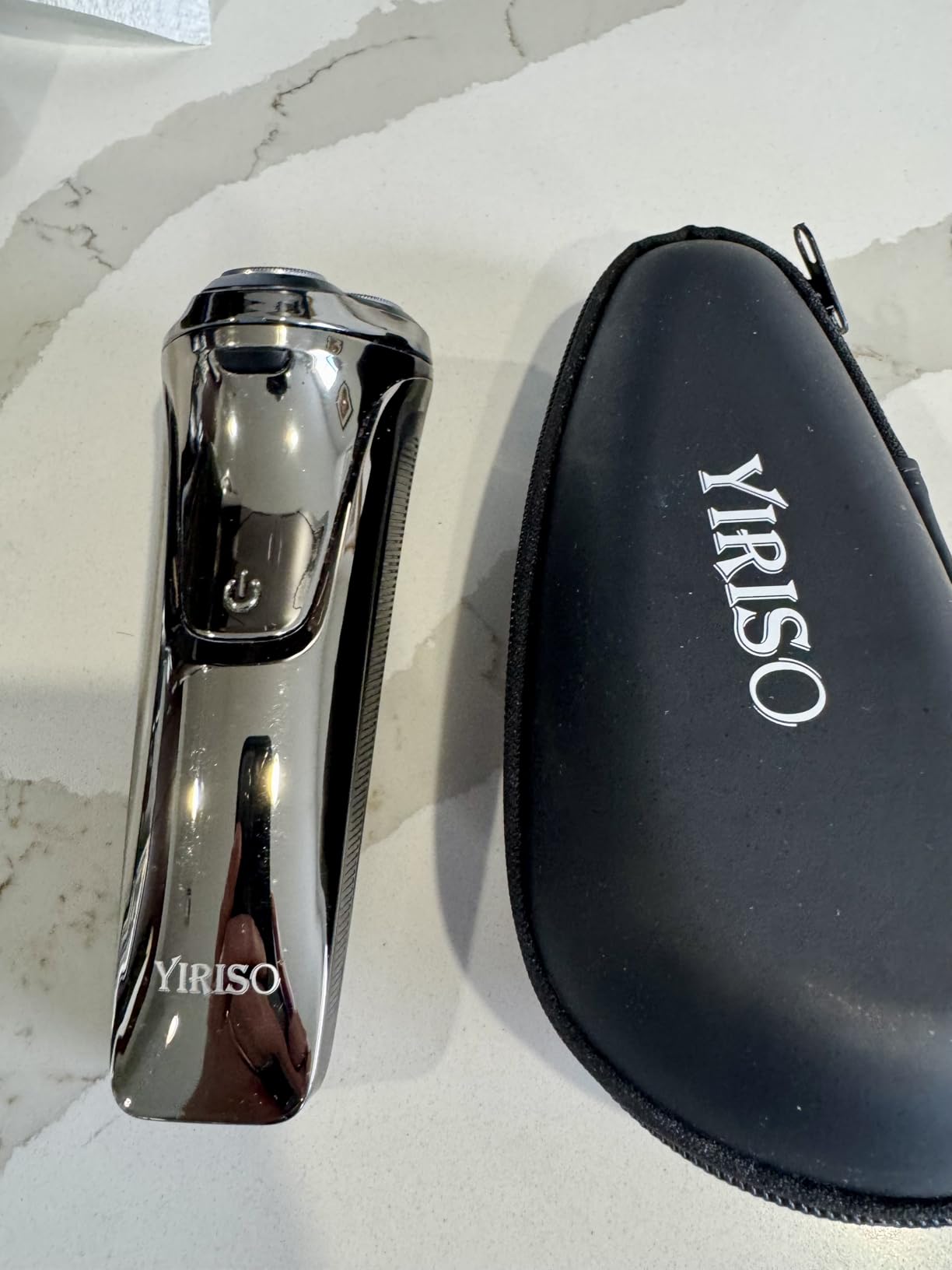 YIRISO Electric Razor for Men, 90Min Long-Lasting Rotary Shaver with 4D Floating Head & LCD Display, Ultra Smooth for Sensitive Skin, IPX6 Waterproof, USB-C Fast Charge, with Travel Case - Ideal Gift customer photo 2