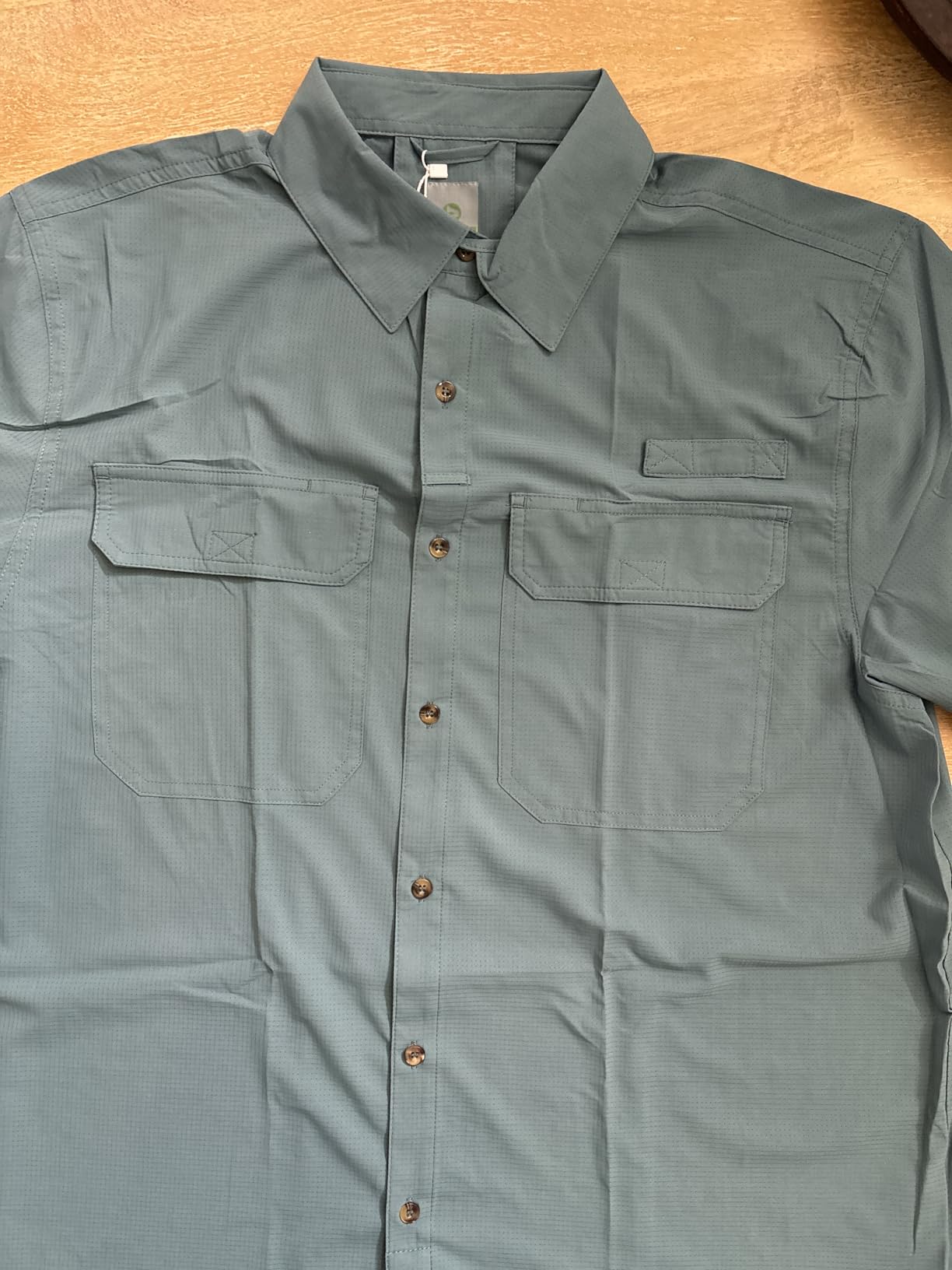 Men's Lightweight Short Sleeve Fishing Shirt UPF 50 Button Down Quick Dry Cooling Hiking Travel Safari Shirt customer photo 1