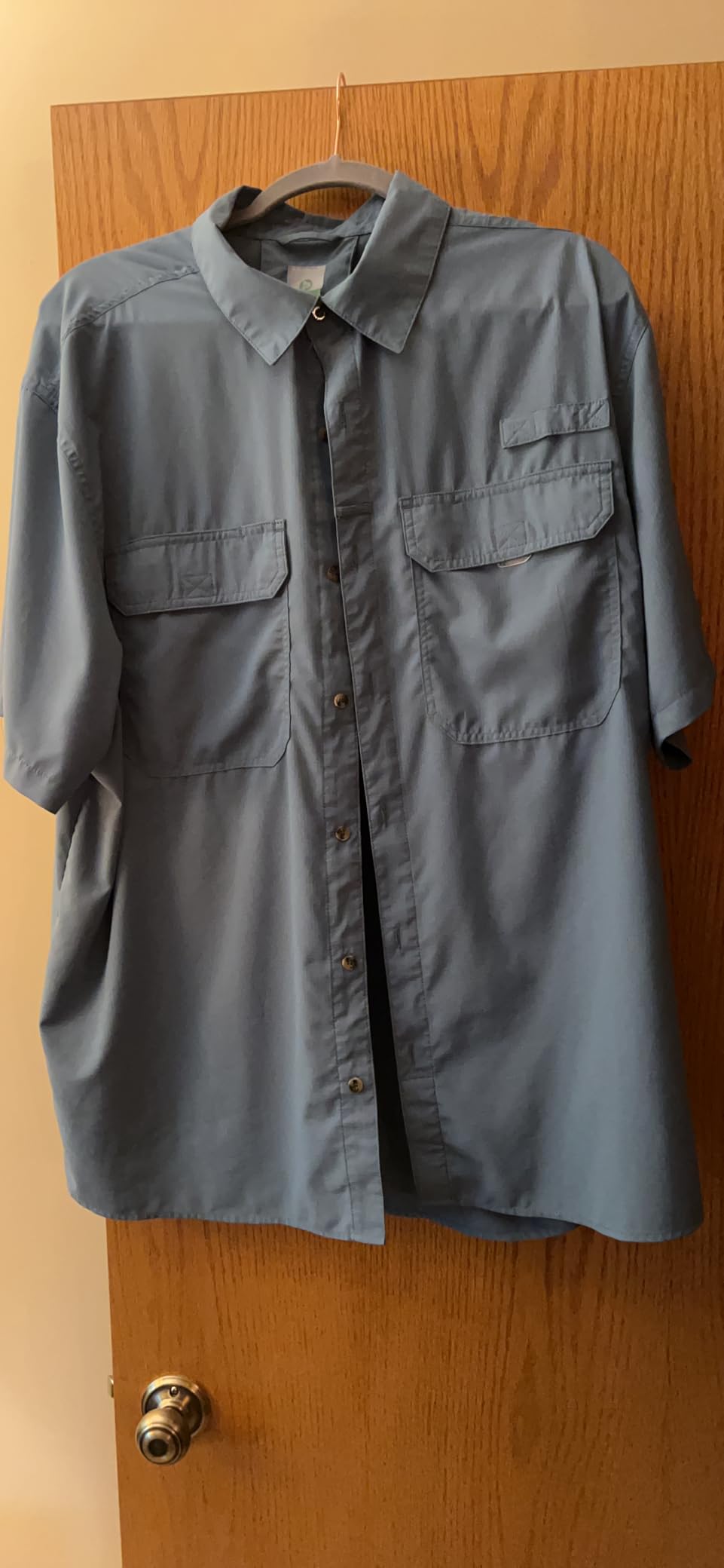 Men's Lightweight Short Sleeve Fishing Shirt UPF 50 Button Down Quick Dry Cooling Hiking Travel Safari Shirt customer photo 2
