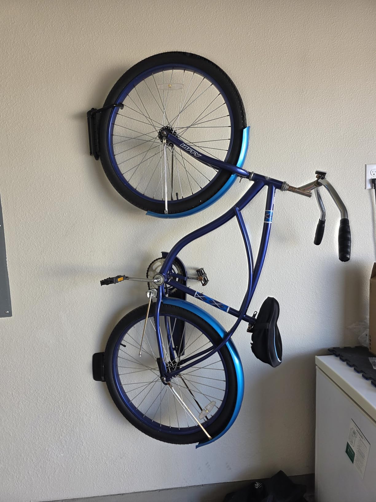 monTEK Swivel Bike Wall Mount, Bike Hangers for Garage, Space-Saving Vertical Bike Rack, Sturdy Bike Storage Rack Holds Up to 66lbs, Easy to Install, 4 Pack customer photo 2