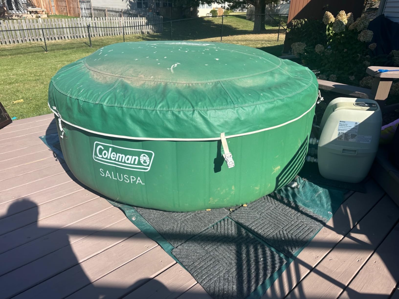 5.4 Ft Inflatable Hot Tub Cover, Coleman Spa Cover, Round Hot Tub Cover, Hot Tub Covers Replacement Rainproof and Tearproof, Outdoor Inflatable Hot Tub (5.4Ft) customer photo 2