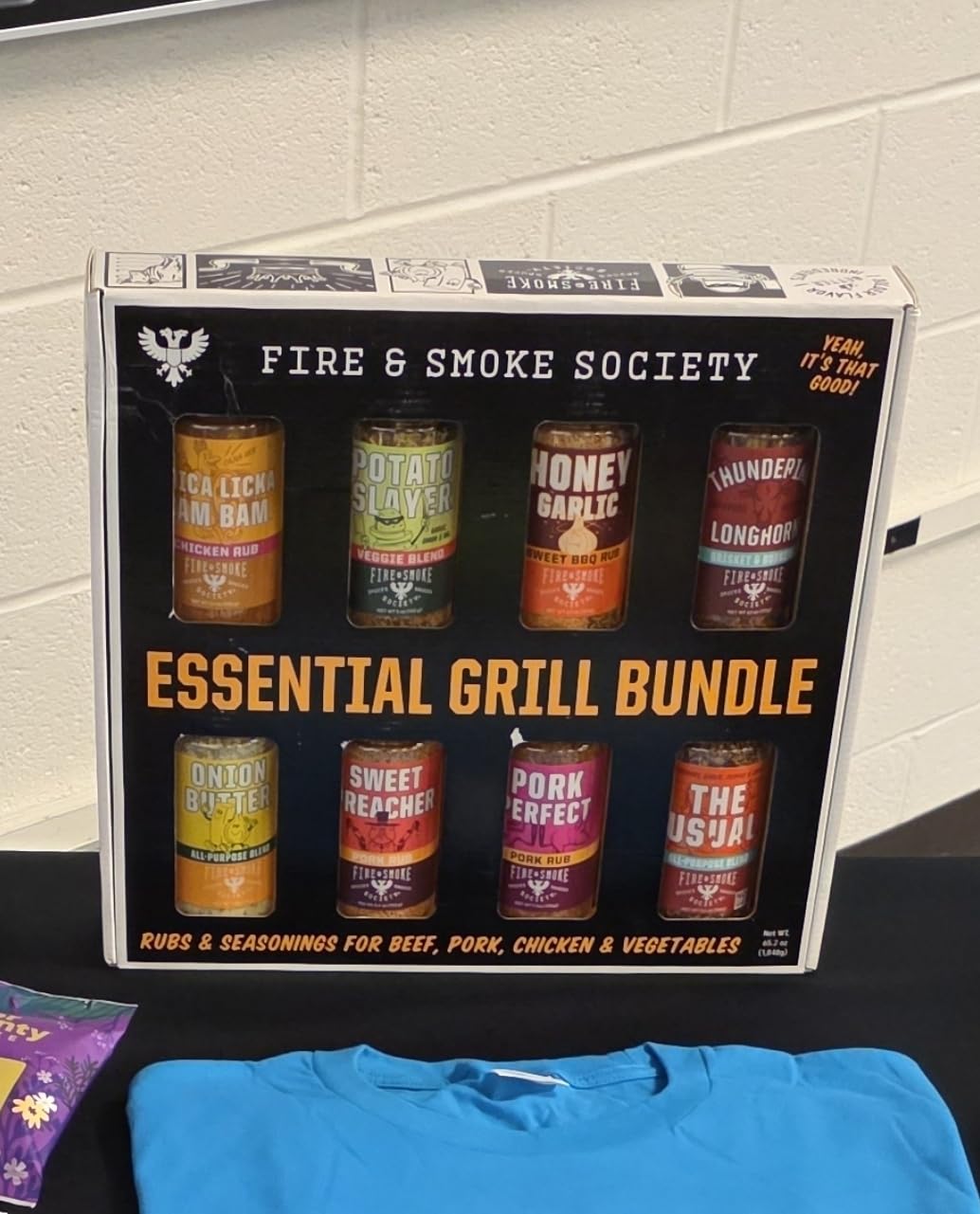Fire & Smoke Society Essential Grill Variety Pack | BBQ Rubs and Seasonings, Father's Day Gifts for Dad, Mens Gifts | Steak Seasoning, Chicken, Burgers, Pulled Pork | Large Spices Set (8-Pack) customer photo 1
