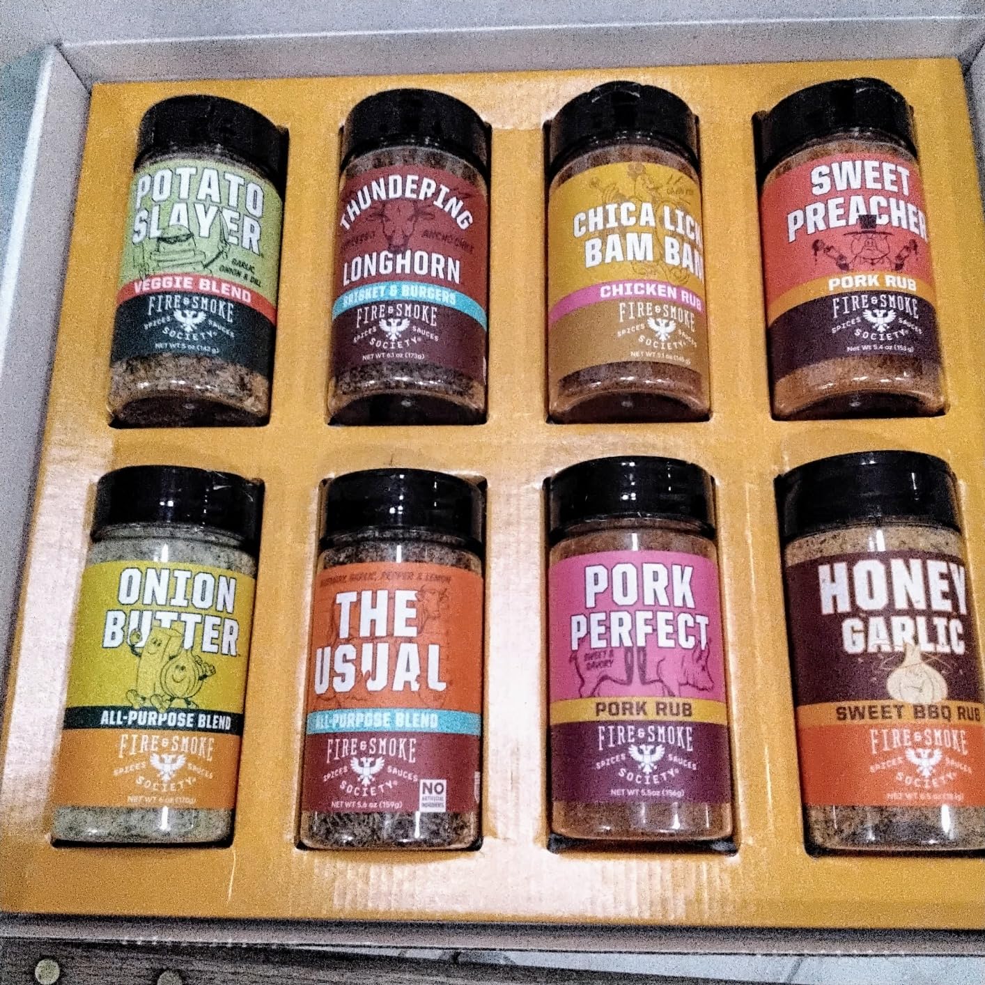 Fire & Smoke Society Essential Grill Variety Pack | BBQ Rubs and Seasonings, Father's Day Gifts for Dad, Mens Gifts | Steak Seasoning, Chicken, Burgers, Pulled Pork | Large Spices Set (8-Pack) customer photo 2