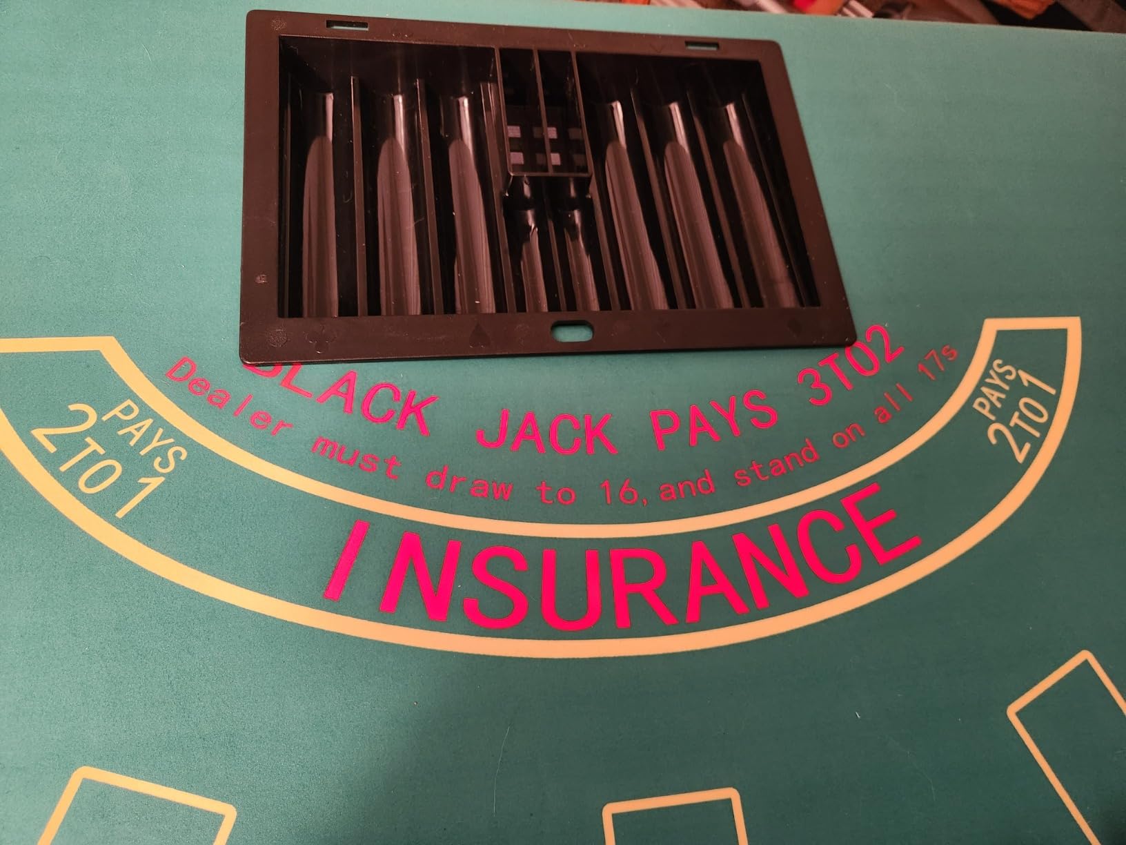Upgrade 91'' Foldable Poker Table for 10 Players - Large Casino Table with Stainless Steel Cup Holders & Padded Rails - Texas Hold'em Board Game Table - Perfect for Texas Casino Leisure Game customer photo 2