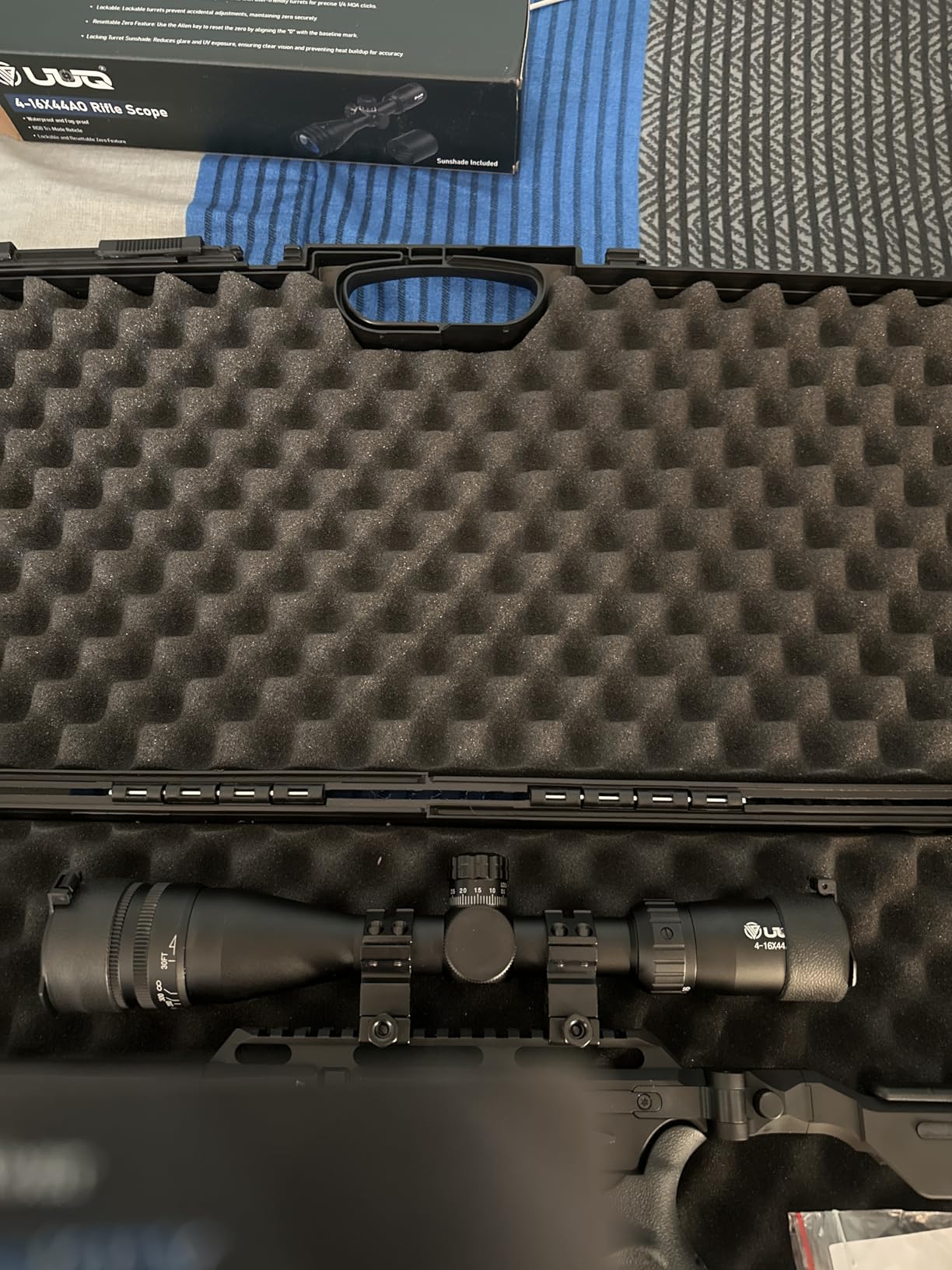 UUQ 4-16X44AO Rifle Scope for Hunting, Fits 11mm/20mm Mounts, SFP Long Range Optics with R/G/B Illumination customer photo 1