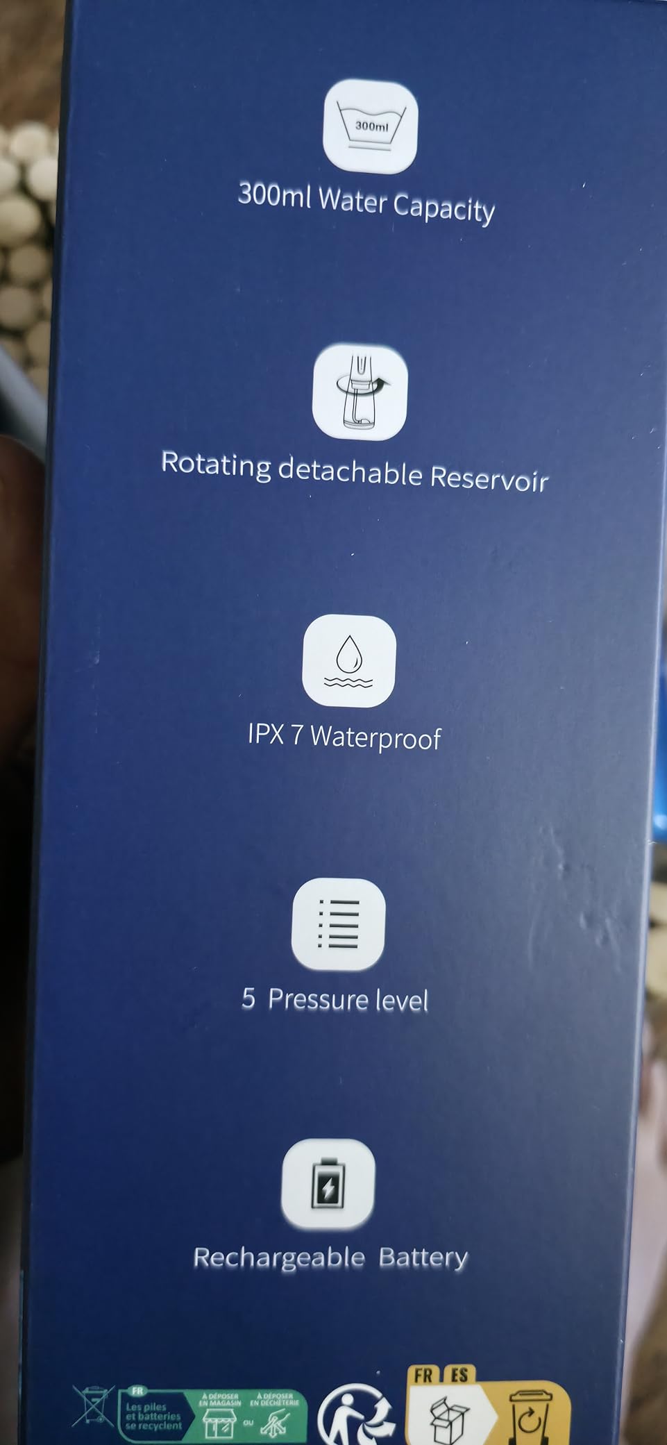 H2ofloss Water Dental Flosser Teeth Pick - Portable Oral Irrigator with 5 Modes, Rechargeable IPX7 Waterproof Orthodontic Teeth Cleaner Pick Cordless for Home Travel-300ml Water Tank customer photo 2