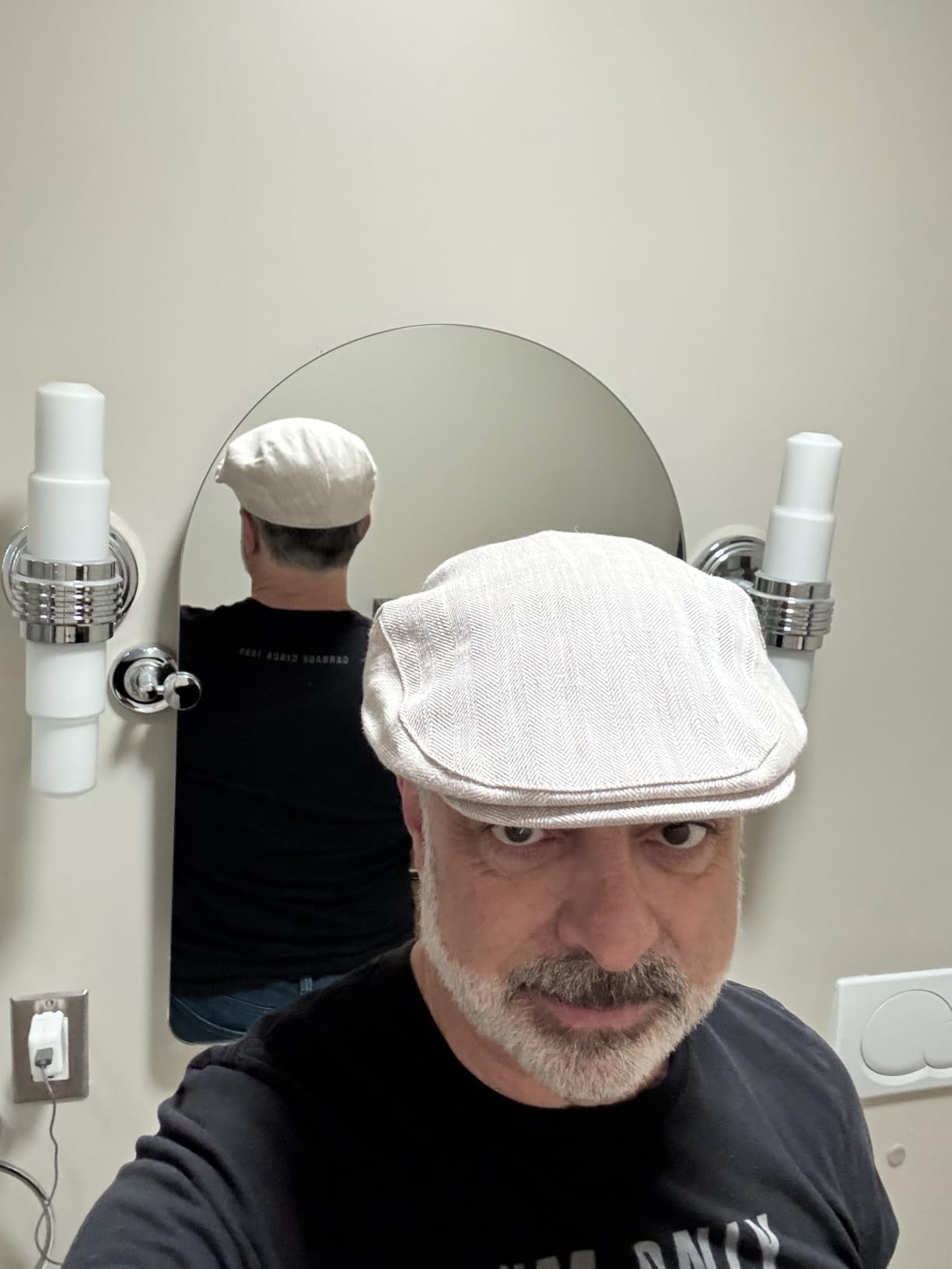 XL/XXL Mens 100% Linen Flat Cap with Cotton Lining Summer Cooling Newsboy Hats customer photo 2