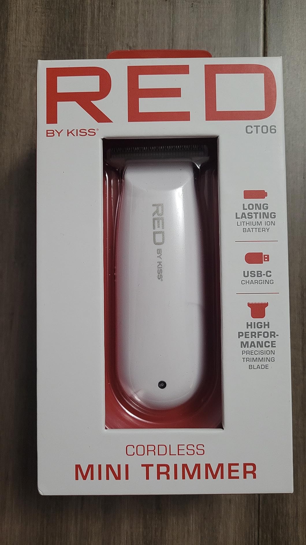 Red by Kiss Hair Clipper, Mini Cordless Hair Trimmer, Long Lasting Hair Cutting Kit, USB-C Rechargeable Haircut Beard Trimming Clippers for Men Women Kids, Portable Grooming Kit (Black) customer photo 1