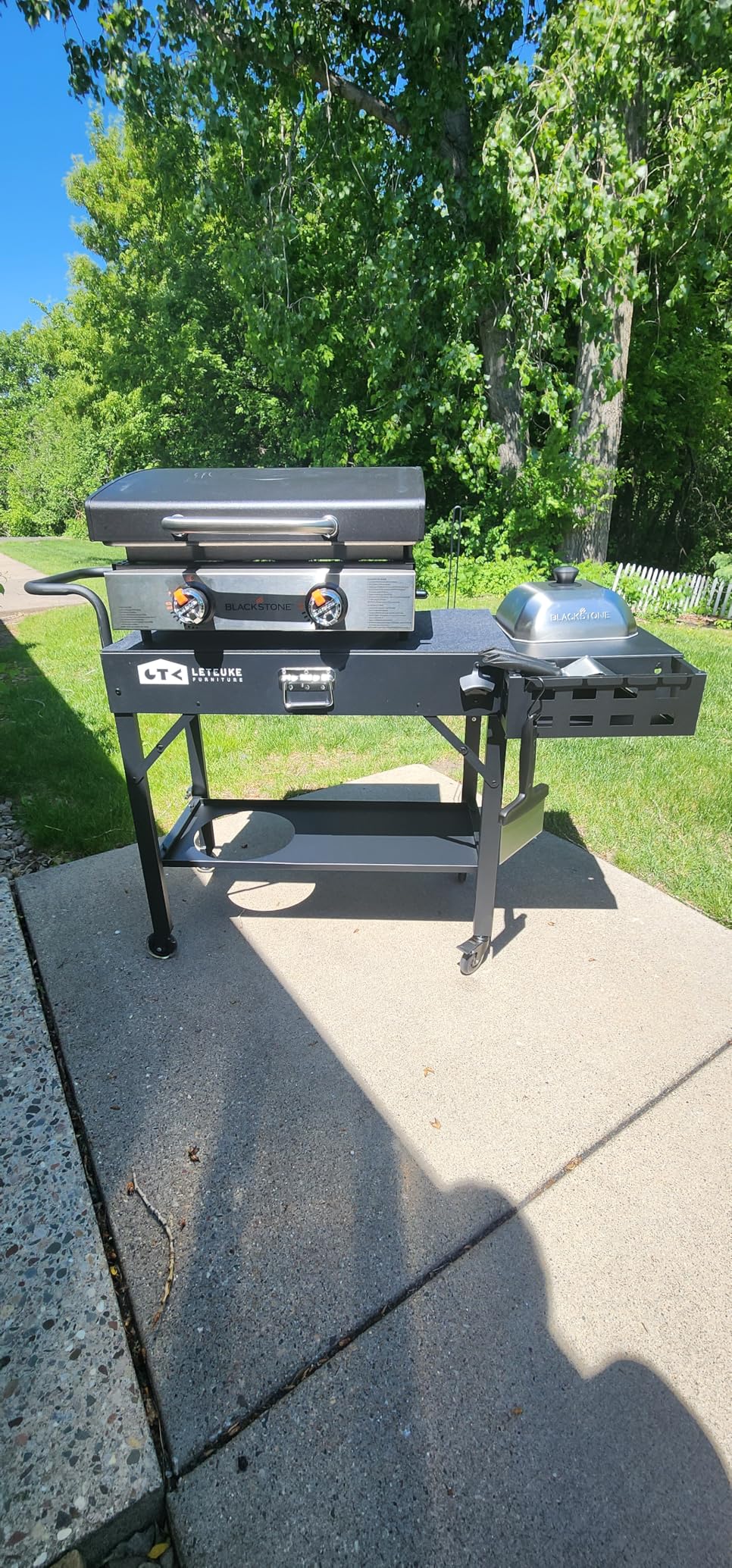 Leteuke Grill Cart for Blackstone Griddle, Portable Outdoor Grill Table customer photo 2