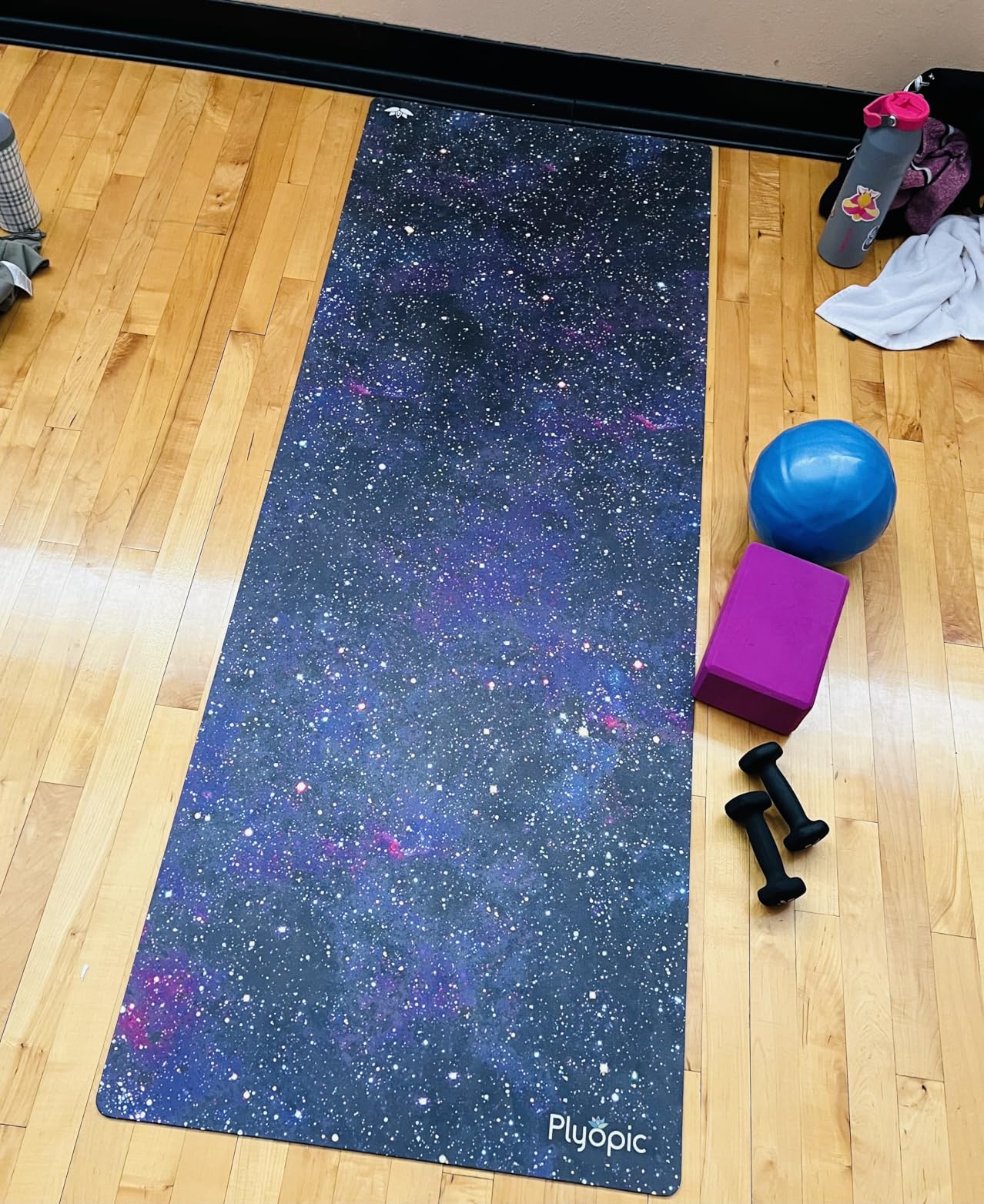 Plyopic All In One Yoga Mat | Luxury Sweat-Grip Mat/Towel Combo | Ideal for Yoga, Hot Yoga, Bikram, Pilates, Workout & Exercise | Eco-Friendly Natural Rubber customer photo 1