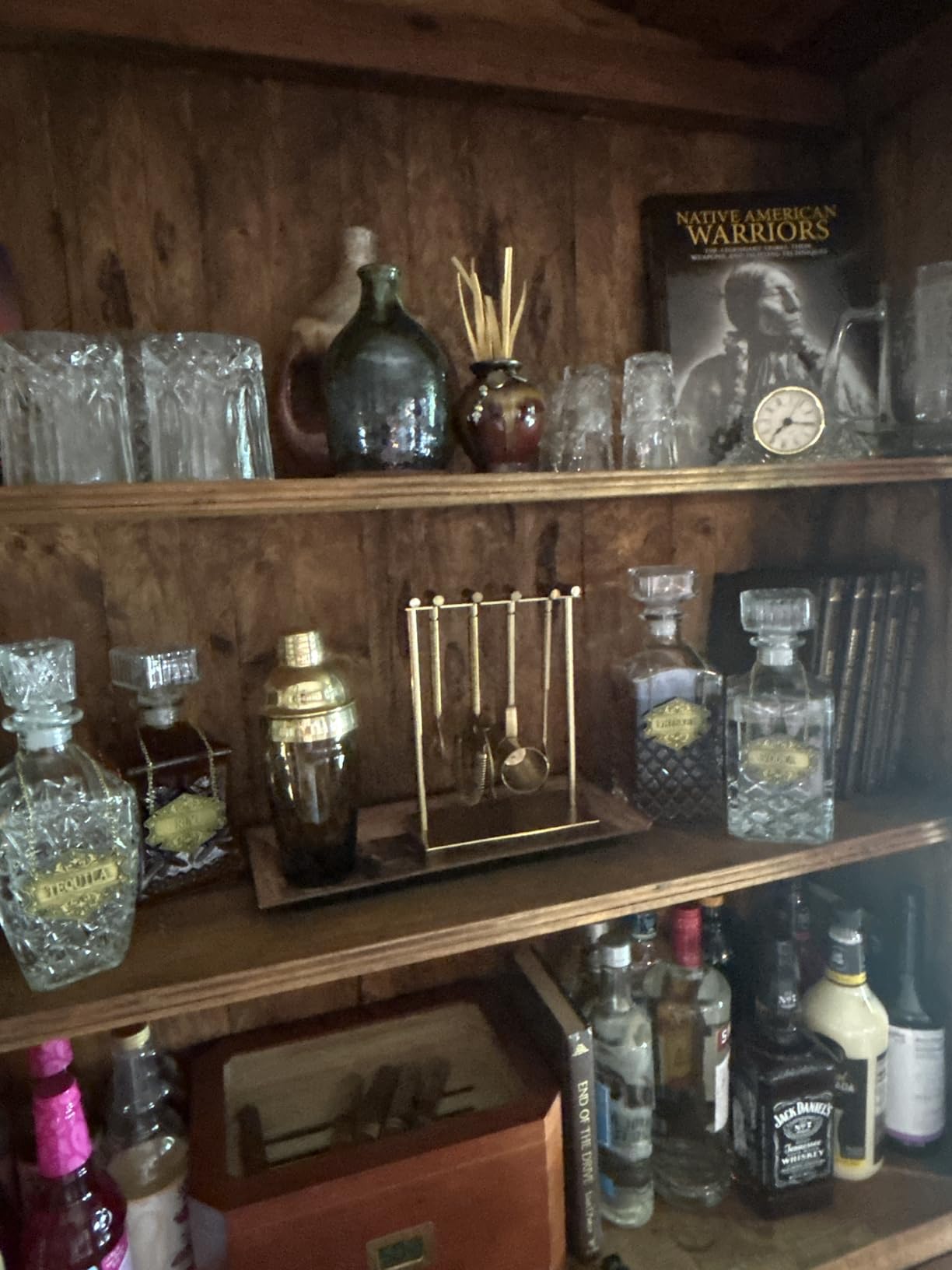 Whiskey Decanter, Liquor Decanters Set of 3, Glass Alcohol Bottle for Vodka, Tequila and Bourbon Unique Whiskey Bar and Party Decorations (28oz*2, 31oz*1) customer photo 1