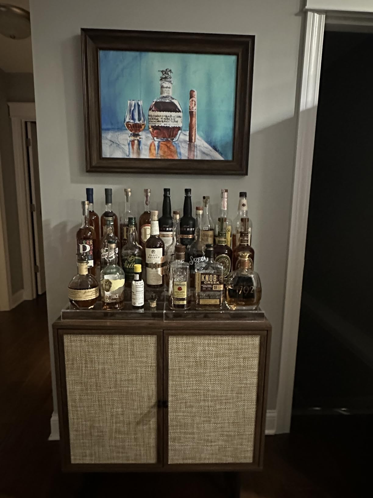 JUESHA 3 Tiers Bar Shelves for Liquor Bottles, 15
