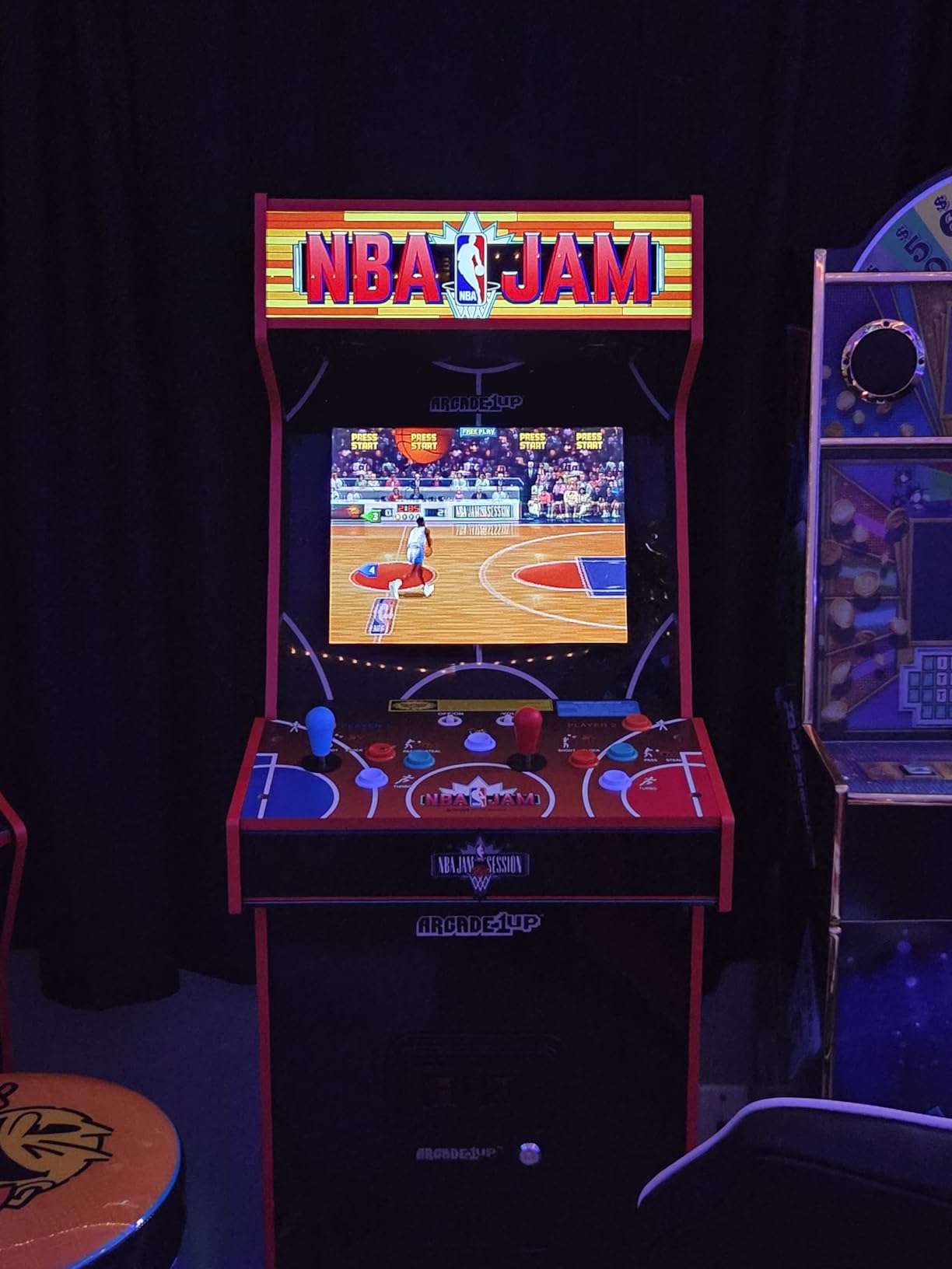 ARCADE1UP NBA Jam Deluxe 2-Player Control Panel Arcade Machine, Built for Your Home, 5 Foot Tall Cabinet with 3 Classic Games customer photo 1