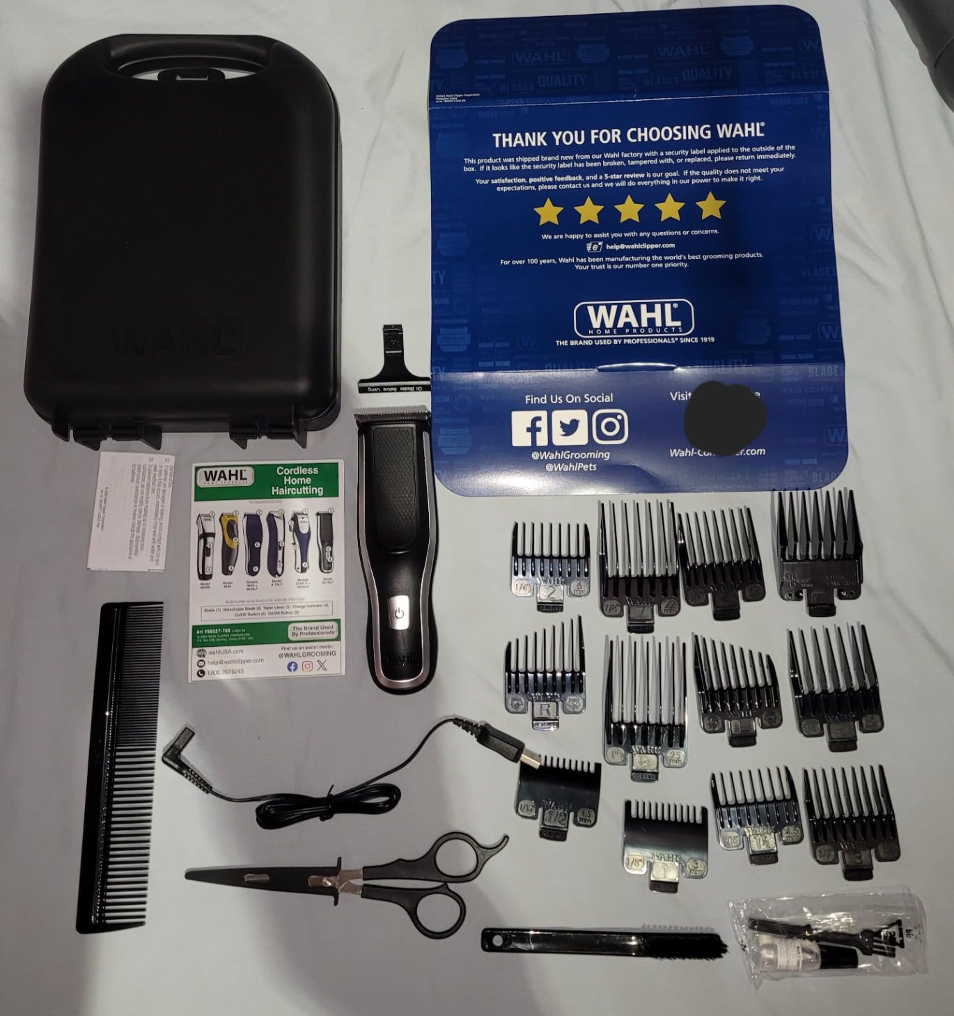 Wahl Clipper Self-Haircut Pro Lithium Ion Cordless Hair Clippers, Easy to Use Self Haircutting Kit Designed for DIY Haircuts - Model 3026122 customer photo 1