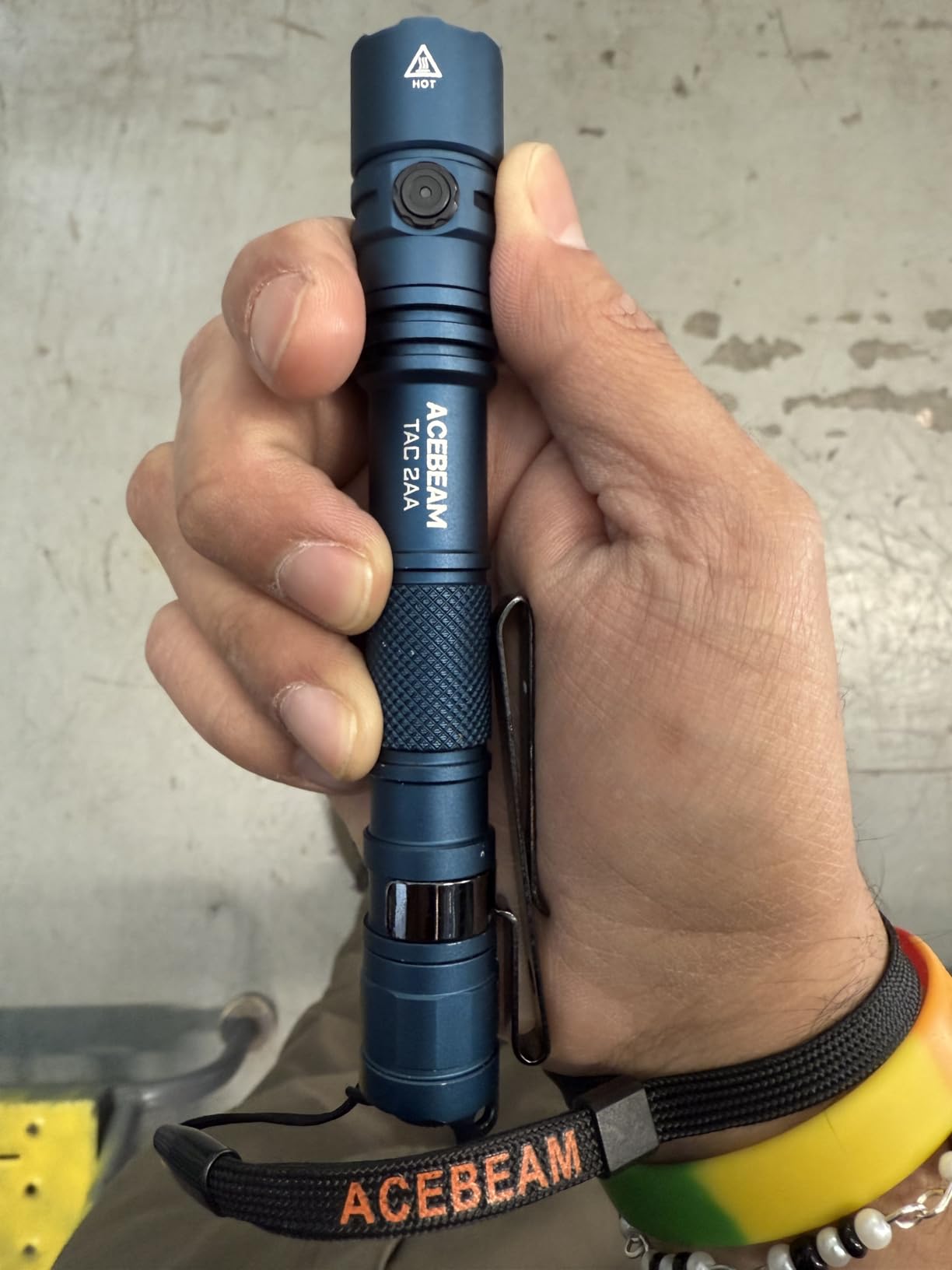 ACEBEAM TAC 2AA EDC Tactical Dual Modes Flashlight Rechargeable, 1400 High Lumens Flashlight, Dual Switch Pocket LED Flashlight, Super Bright Small Flash Light for Emergency, Camping, Home (SFT-25R HI) customer photo 2