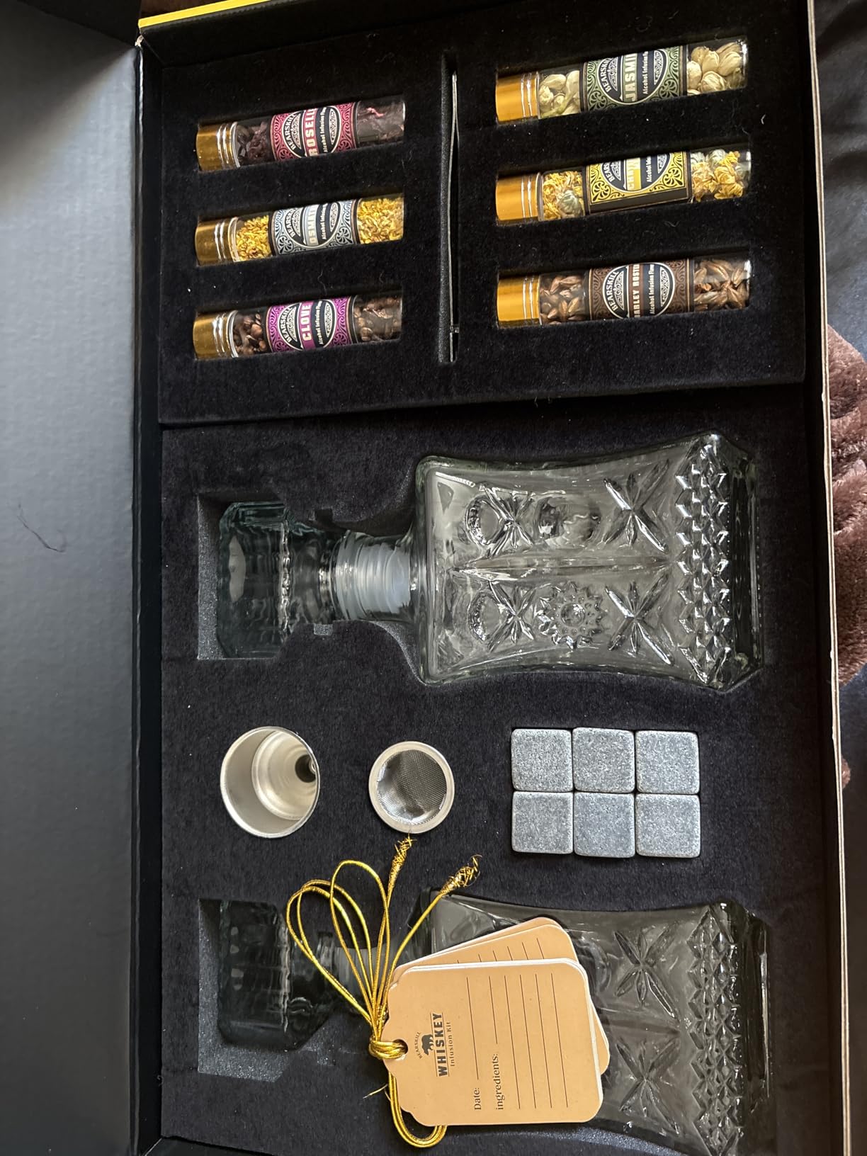 Whiskey Infusion Kit, DIY Alcohol Making Kit for Infusing Bourbon, Rye, Gin, Vodka, Tequila, Rum with Custom Botanicals, Perfect Alcohol Infusion Kits Whiskey Gifts for Men, Dad, Husband customer photo 1