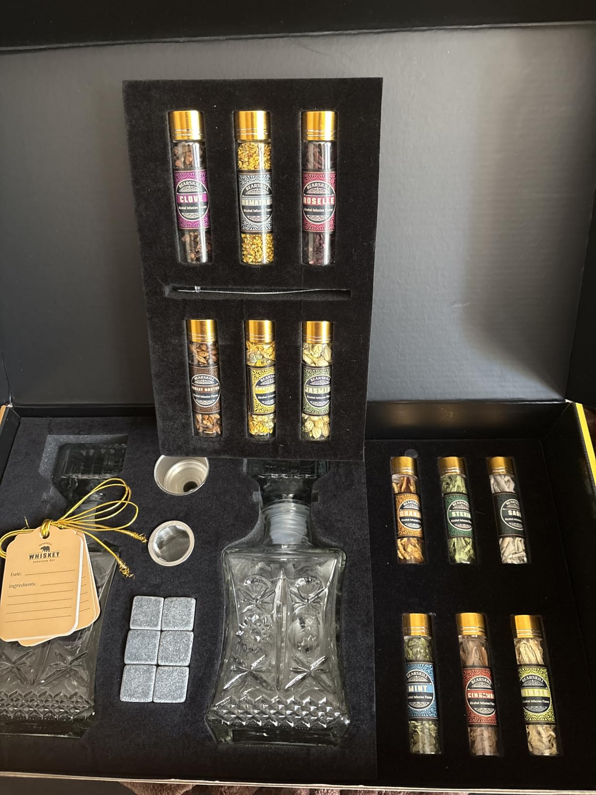 Whiskey Infusion Kit, DIY Alcohol Making Kit for Infusing Bourbon, Rye, Gin, Vodka, Tequila, Rum with Custom Botanicals, Perfect Alcohol Infusion Kits Whiskey Gifts for Men, Dad, Husband customer photo 2
