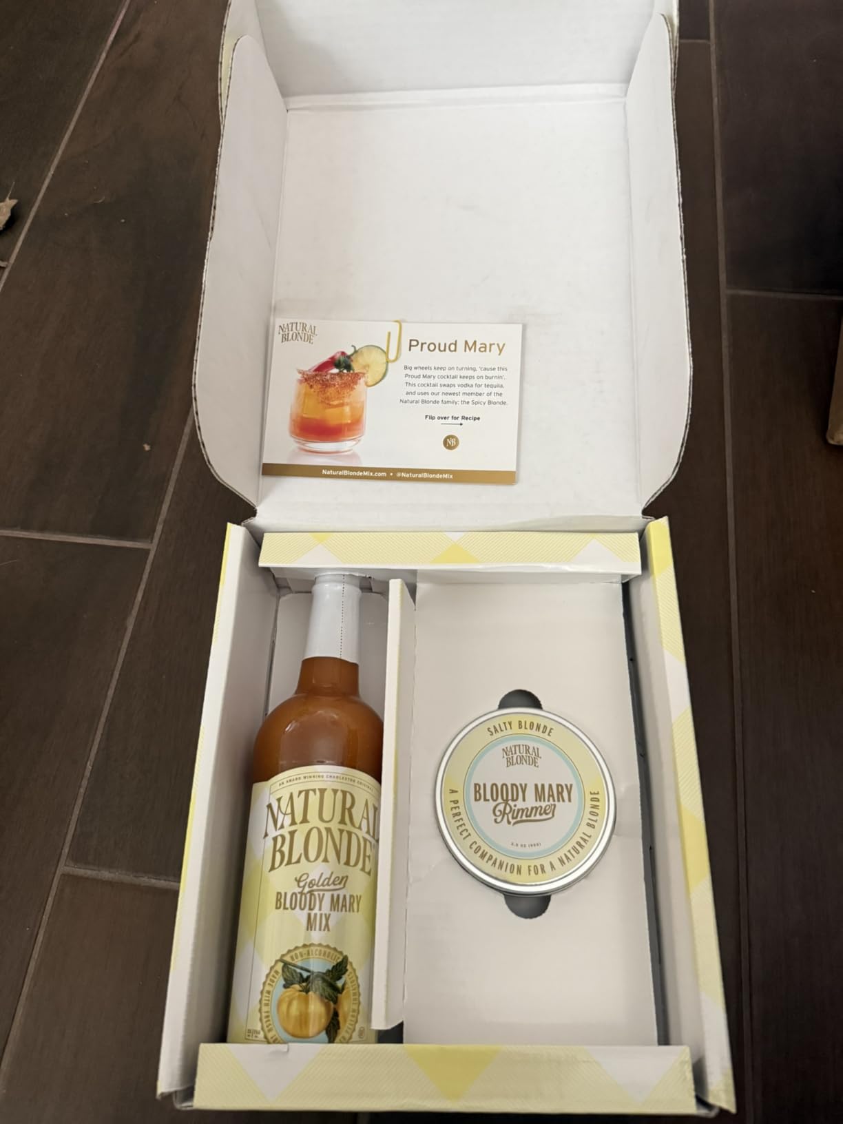 Natural Blonde Golden Bloody Mary Mix and Spiced Salt Rimmer Gift Set, All-Natural Cocktail Mixer with Hand-Picked Golden Tomatoes - Low Calorie, Gluten Free - 25 Fl Oz (1 Pack) customer photo 1