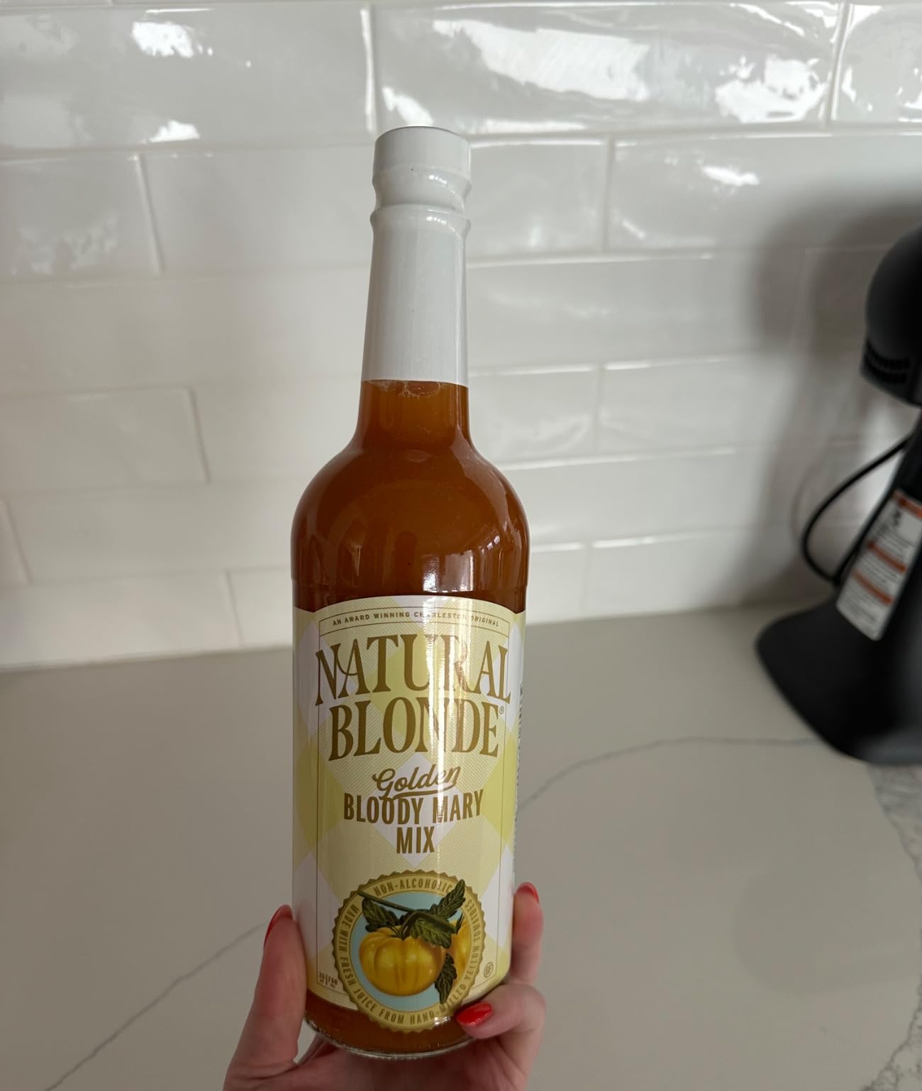 Natural Blonde Golden Bloody Mary Mix and Spiced Salt Rimmer Gift Set, All-Natural Cocktail Mixer with Hand-Picked Golden Tomatoes - Low Calorie, Gluten Free - 25 Fl Oz (1 Pack) customer photo 2