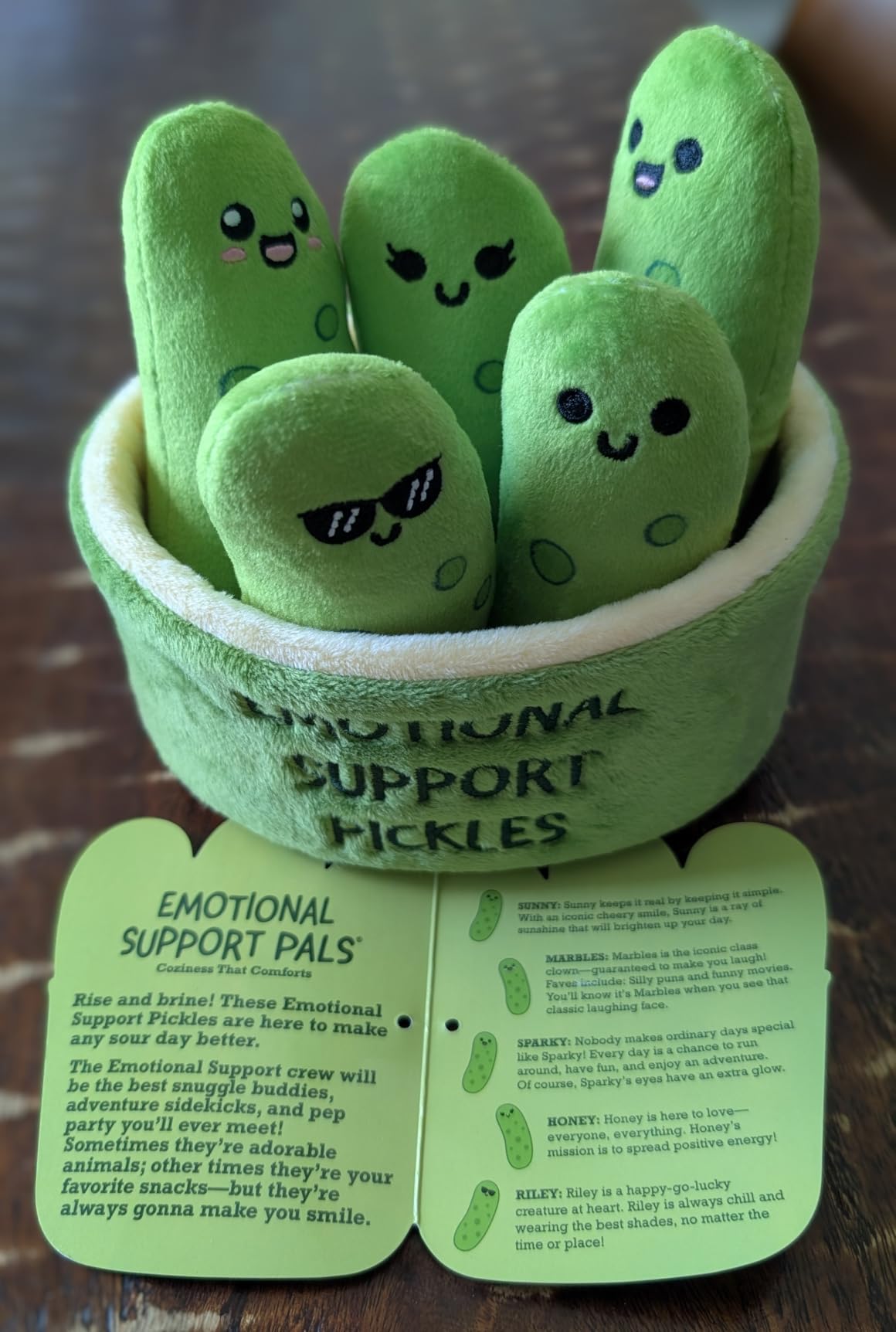 Emotional Support Pickles by Relatable, Cuddly Stuffed Animals and Toys, Squishy Toys and Plushies, Perfect Funny Pickle Gifts for Loved Ones of All Ages, Includes 5 Plushies with Carrying Basket customer photo 1