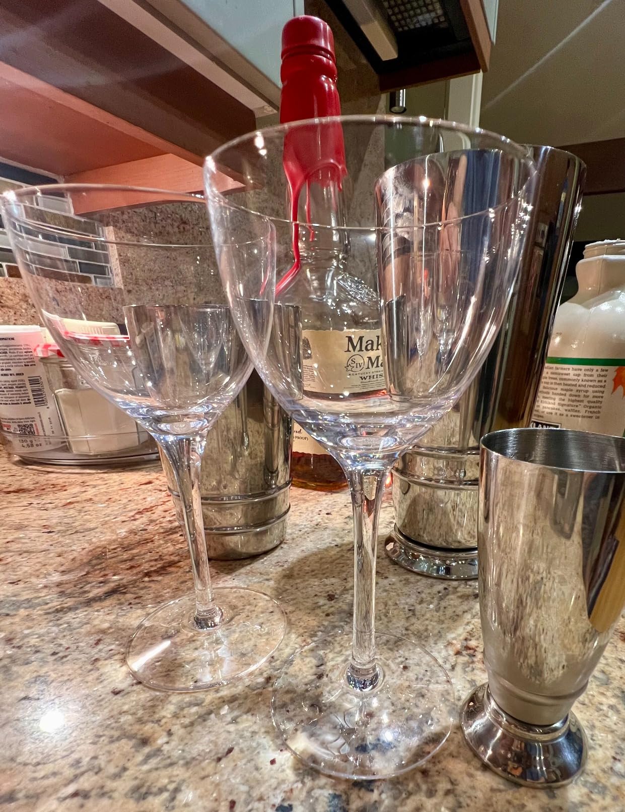 Martini Glasses Set of 6, Nick and Nora Glasses - 6oz Hand Blown Lead-Free Crystal Cocktail Glasses for Martini, Manhattan, Negroni, Aperitifs - Elegant Bar Glassware in Gift Box customer photo 1